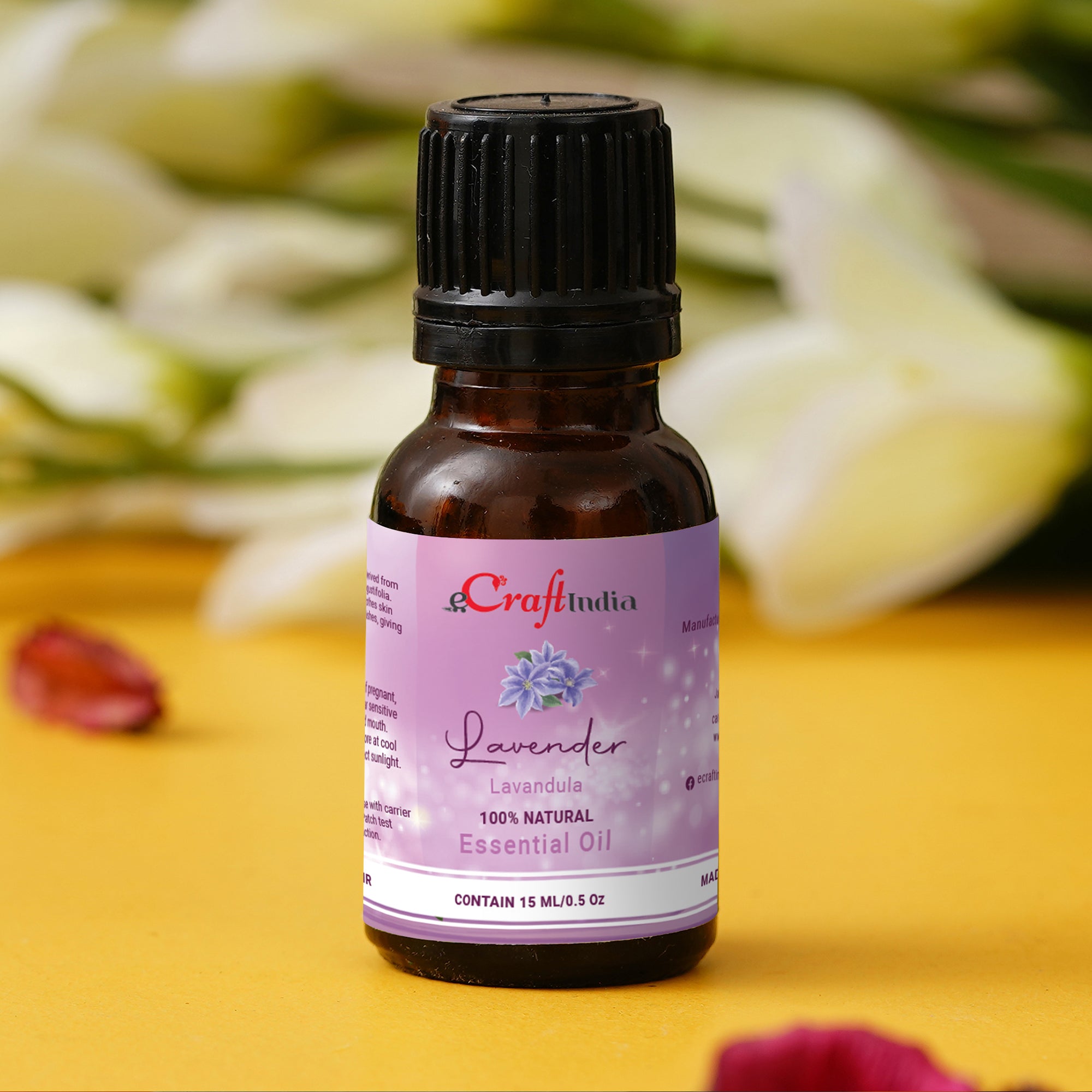Lavender 100% 15ML Natural Essential Oil for Skin & Hair 1