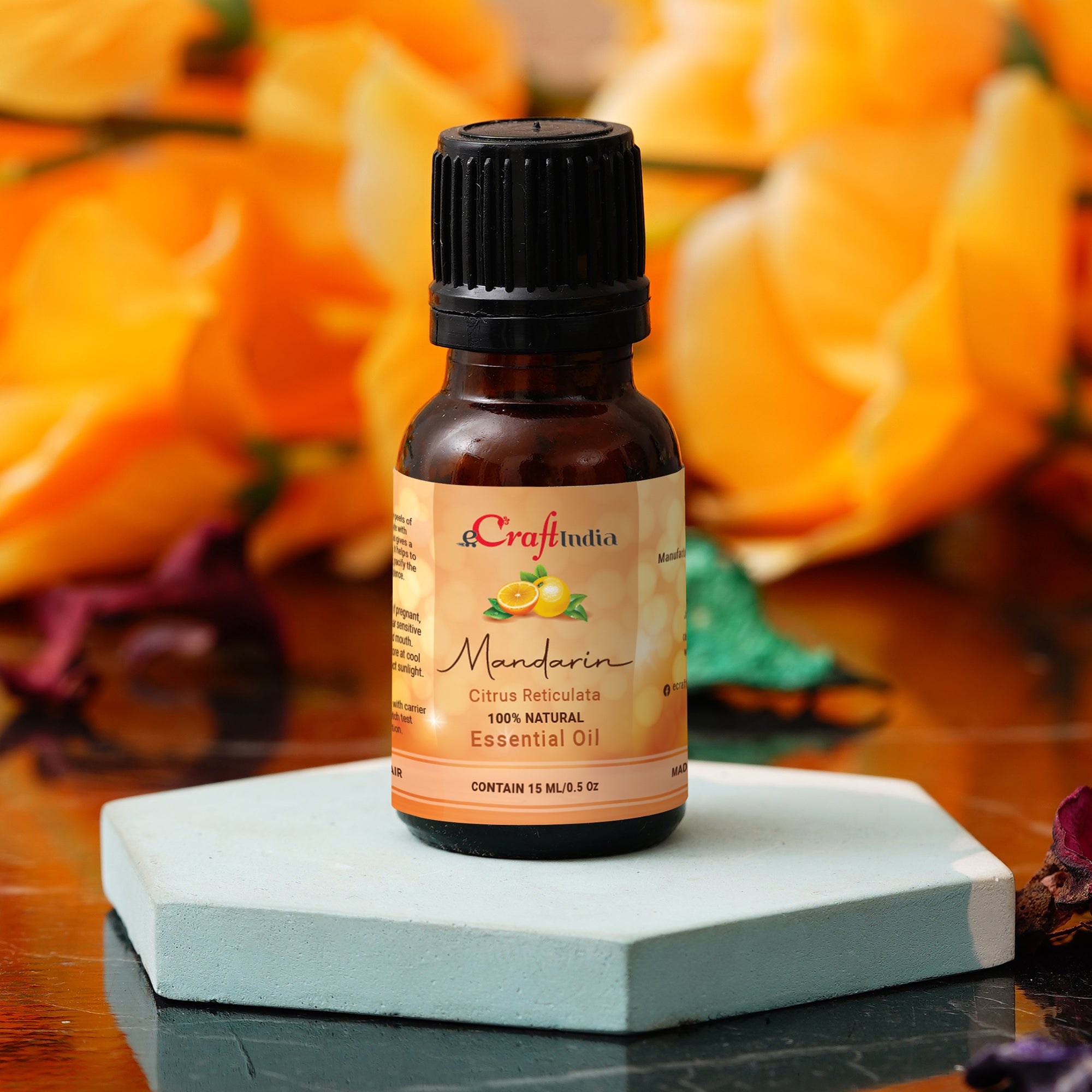 Mandarine 100% 15ML Natural Essential Oil for Skin & Hair