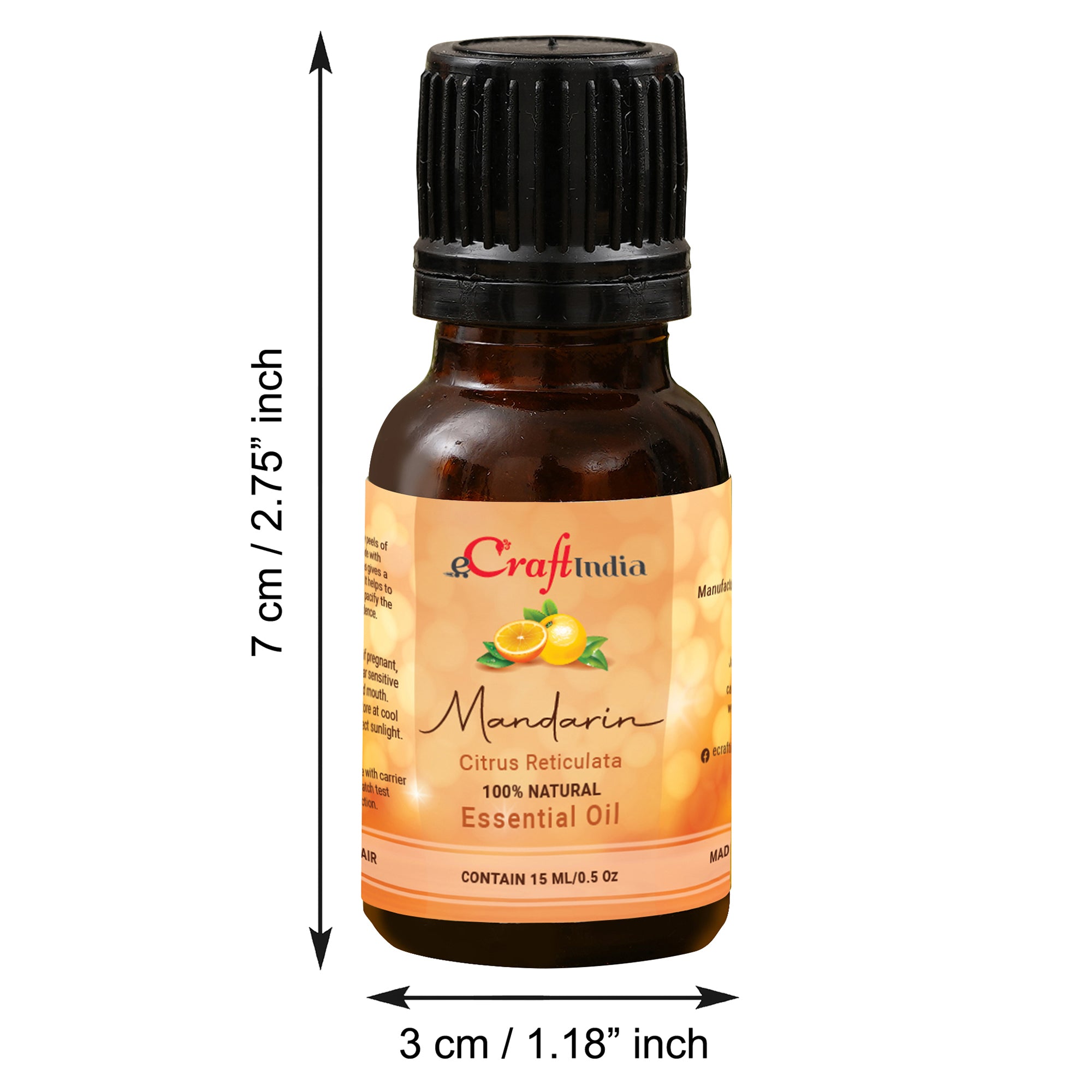 Mandarine 100% 15ML Natural Essential Oil for Skin & Hair 3
