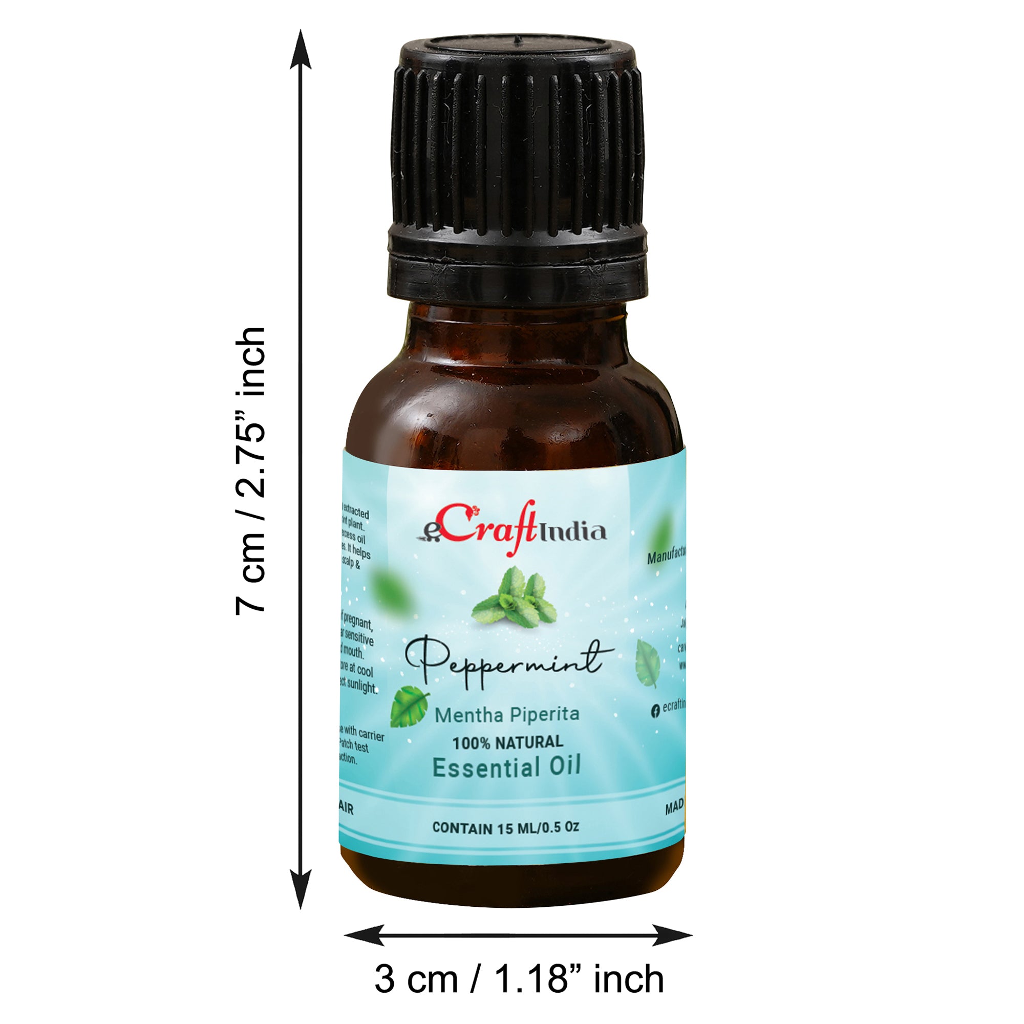 Mint 100% 15ML Natural Essential Oil for Skin & Hair 3