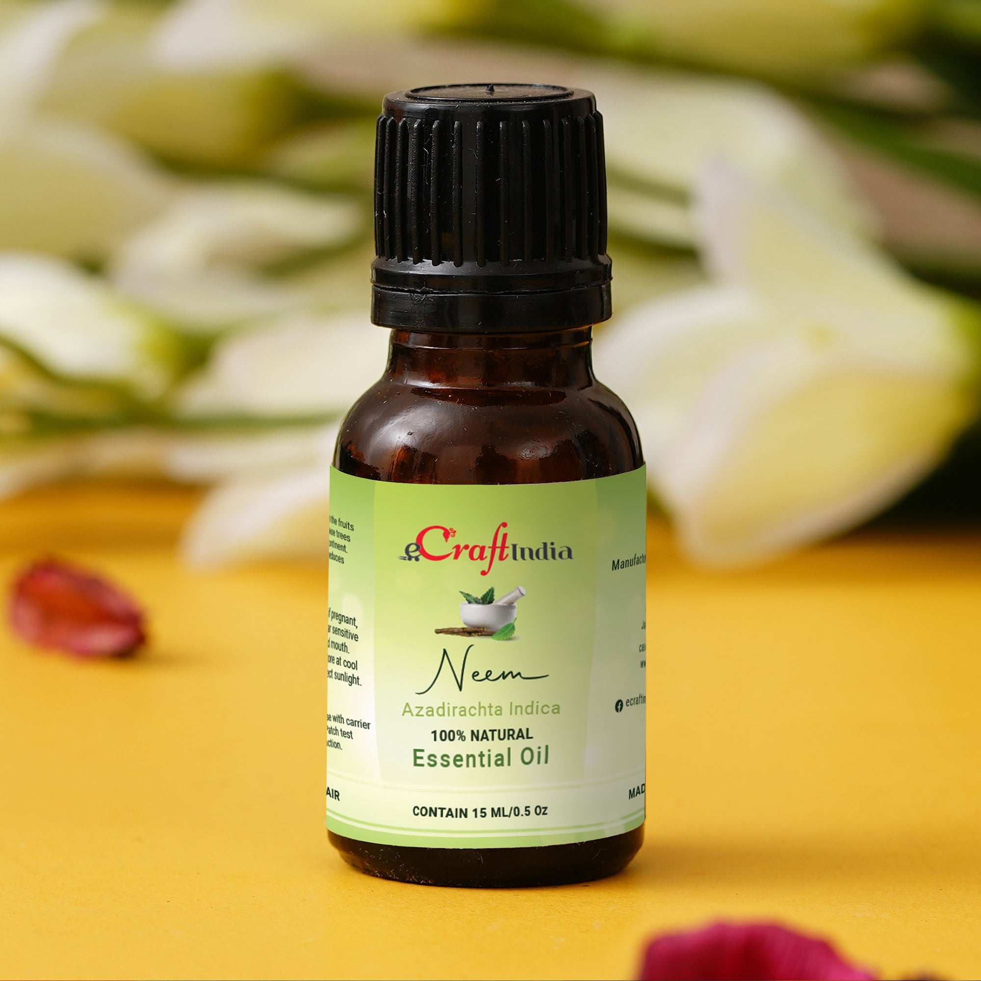 Neem 100% 15ML Natural Essential Oil for Skin & Hair 1