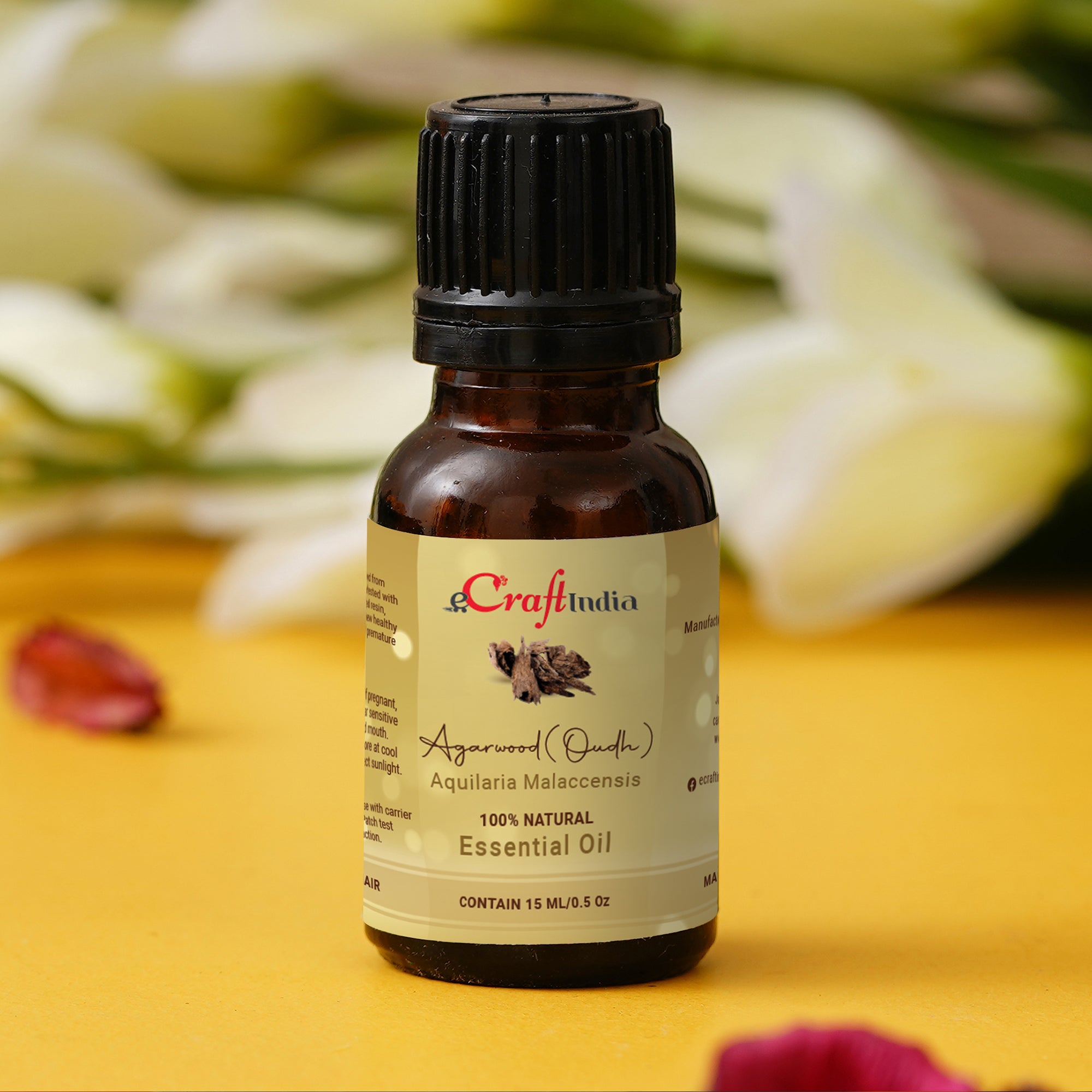Oudh 100% 15ML Natural Essential Oil for Skin & Hair 1