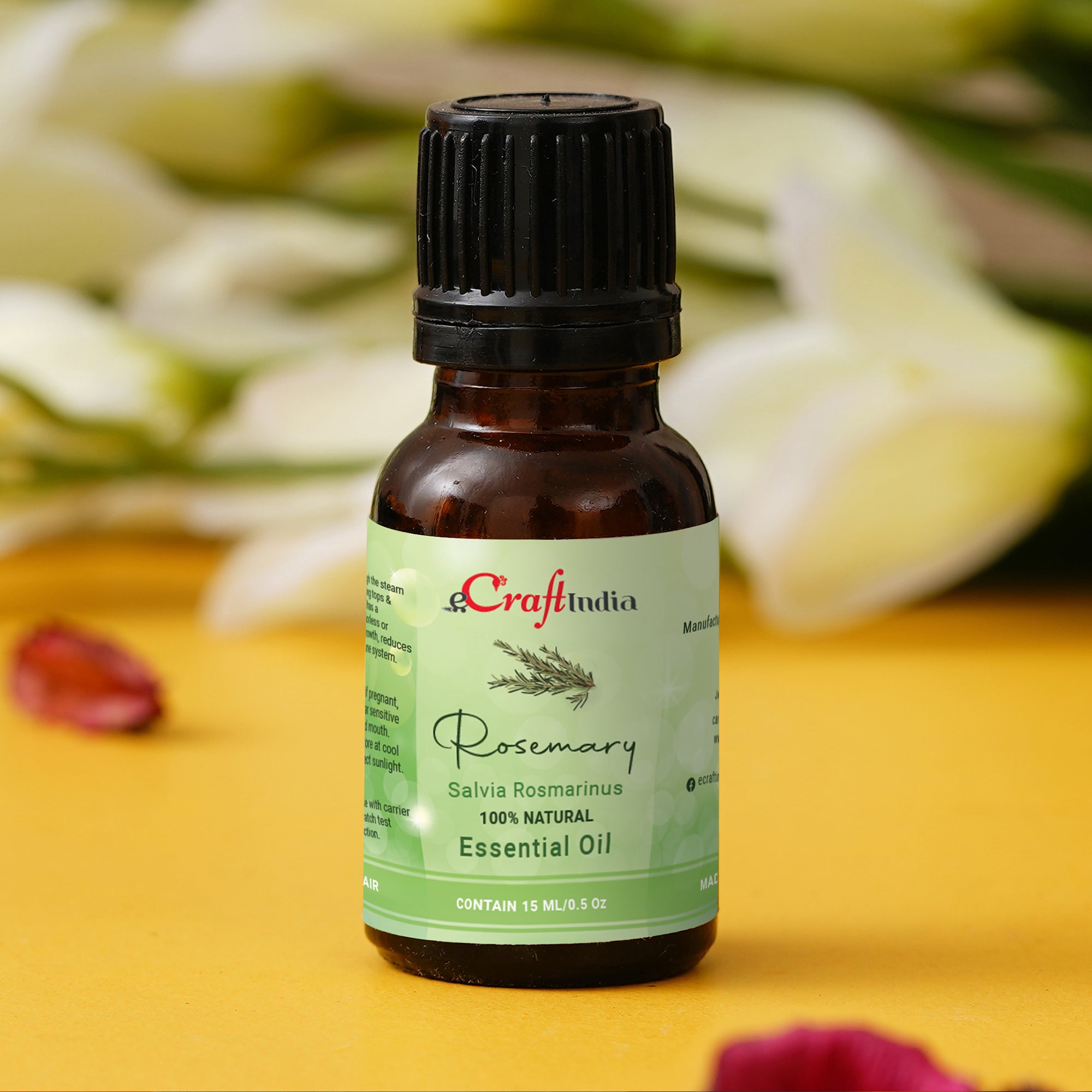 Rosemary 100% 15ML Natural Essential Oil for Skin & Hair 1
