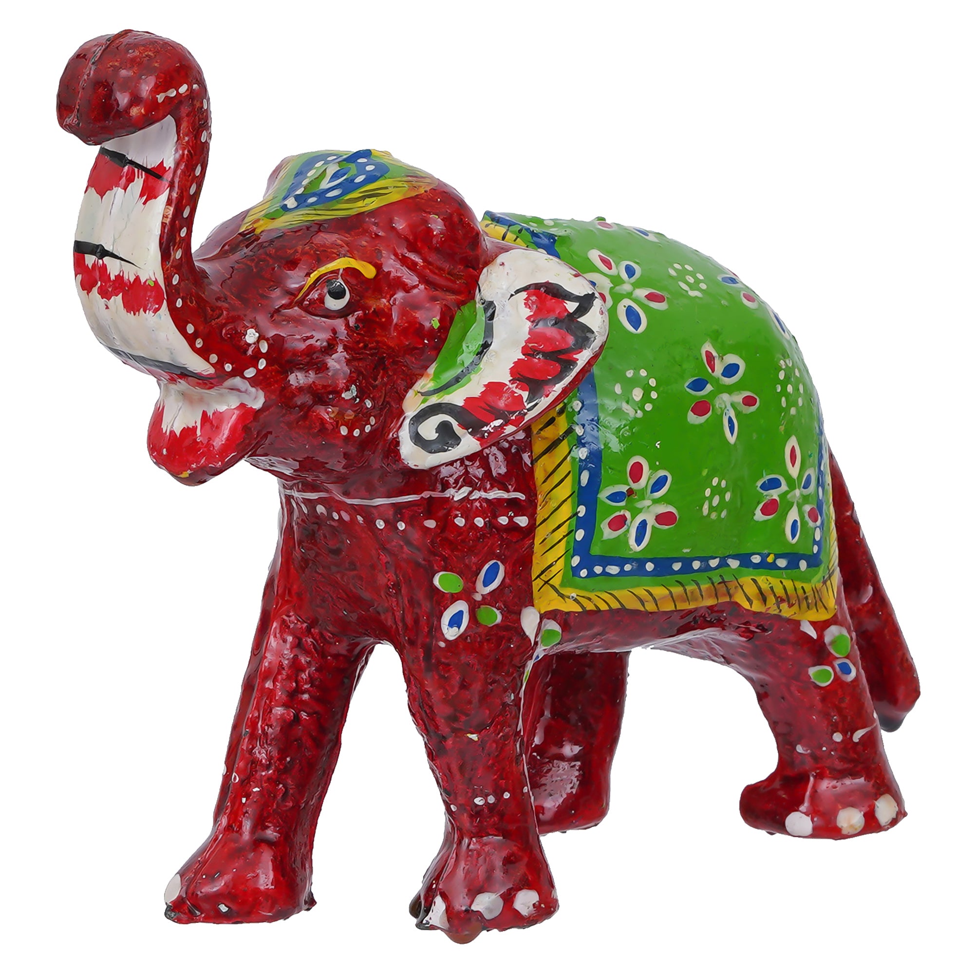 Decorative Elephant Showpiece Animal Figurines- Multicolor 2