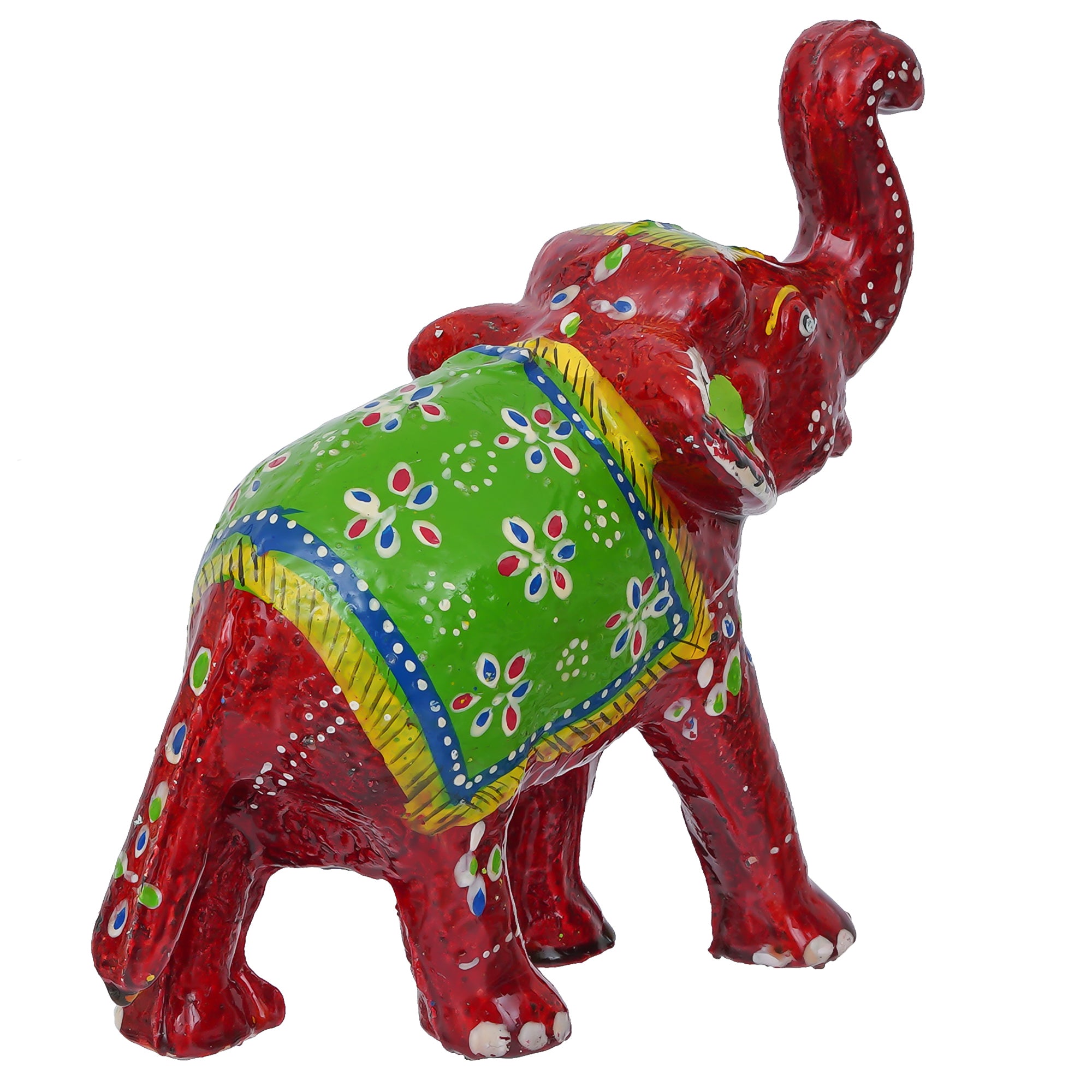 Decorative Elephant Showpiece Animal Figurines- Multicolor 3