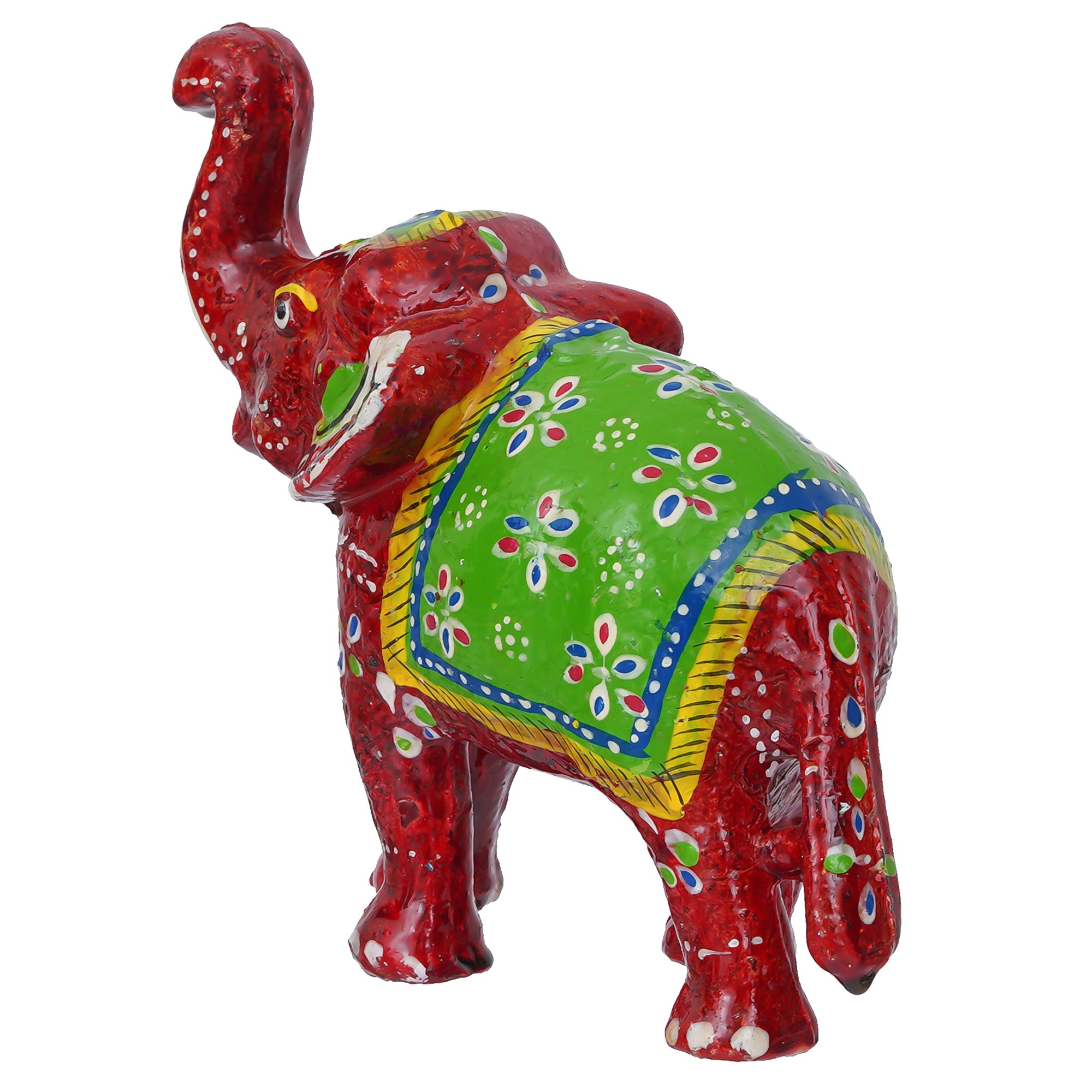 Decorative Elephant Showpiece Animal Figurines- Multicolor 4