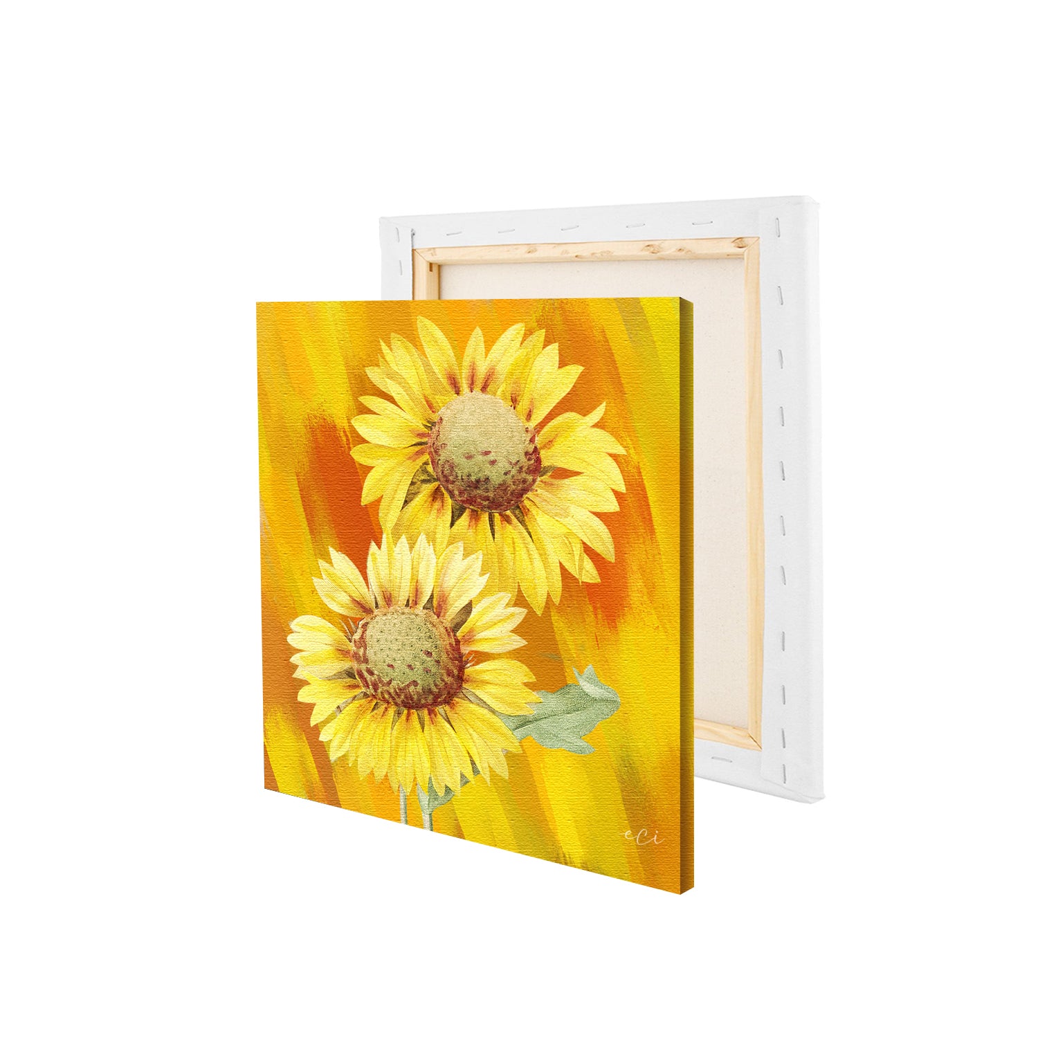 Beautiful Sunflower Scenery Original Design Canvas Printed Wall Painting 4