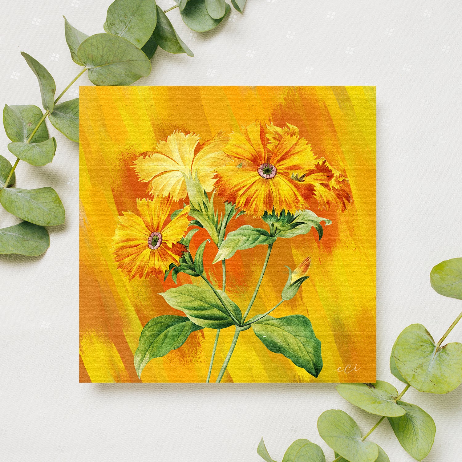 Nature Sunflower Original Design Canvas Printed Wall Painting 1