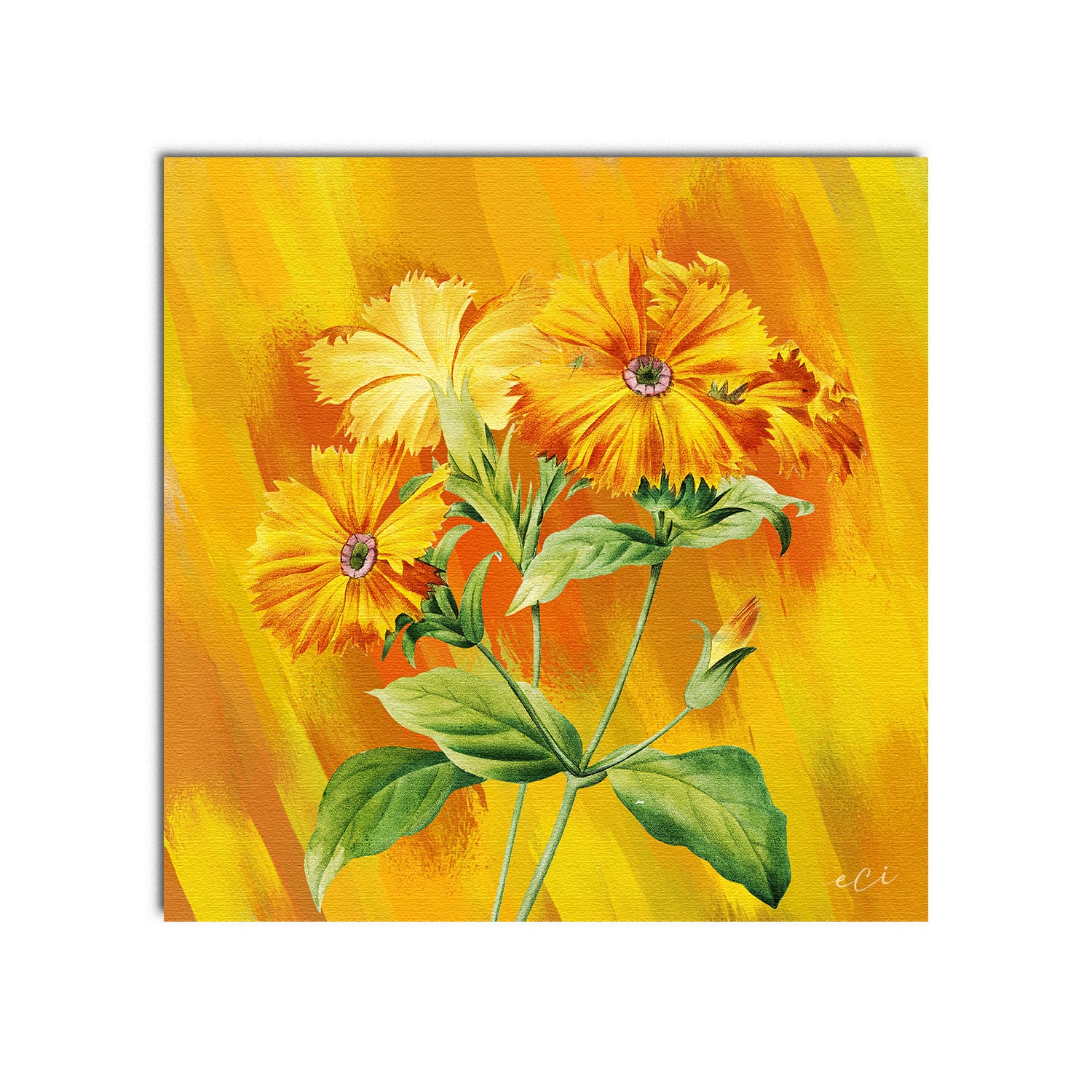 Nature Sunflower Original Design Canvas Printed Wall Painting 2