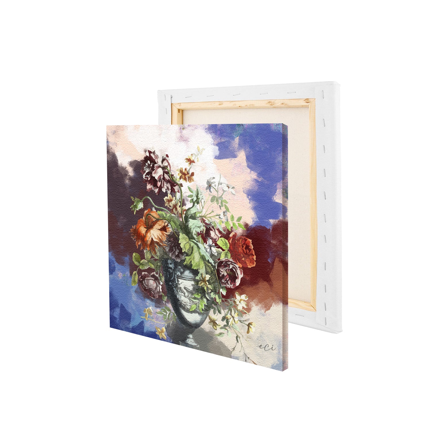 Colorful Flower Vase Original Design Canvas Printed Wall Painting 4