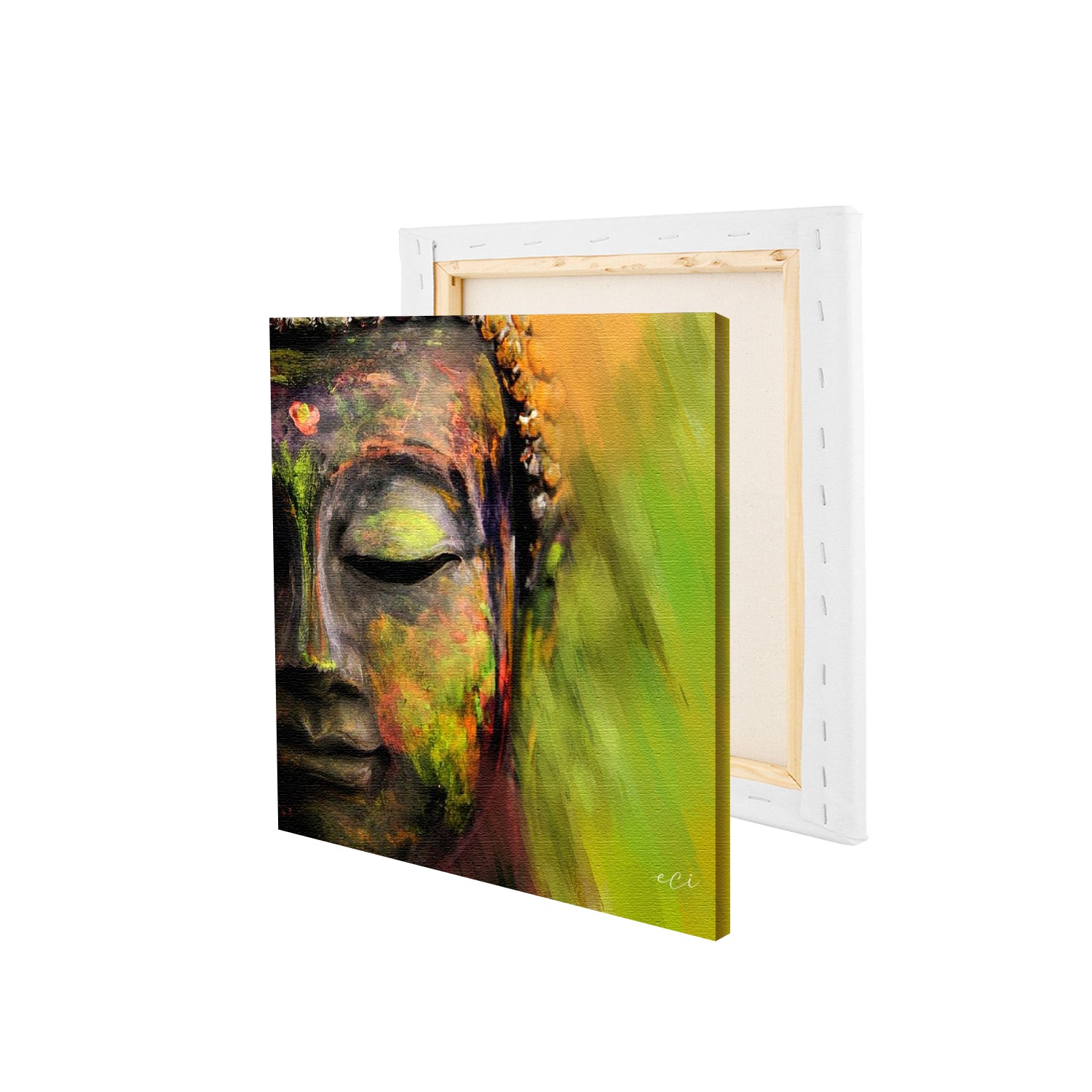 Peaceful Gautam Buddha Original Design Canvas Printed Wall Painting 4