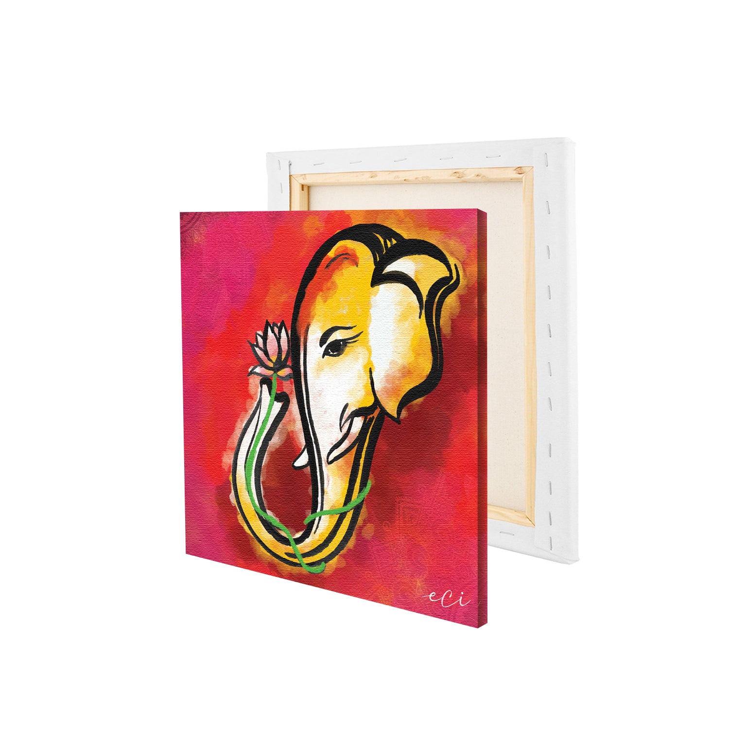 Lord Ganesha Original Design Canvas Printed Wall Painting 4