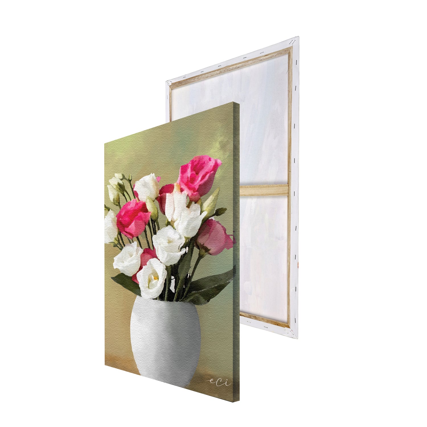 Beautiful Flower Vase Original Design Canvas Printed Wall Painting 4