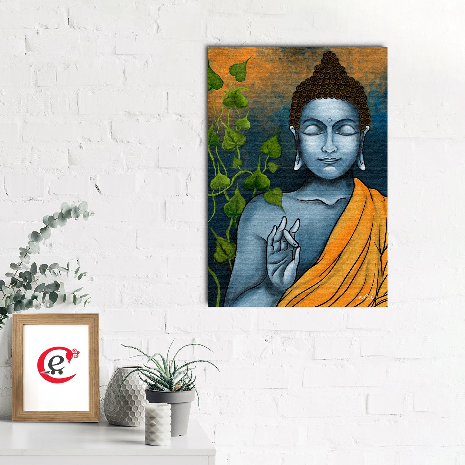 Peaceful Buddha Original Design Canvas Printed Wall Painting 1