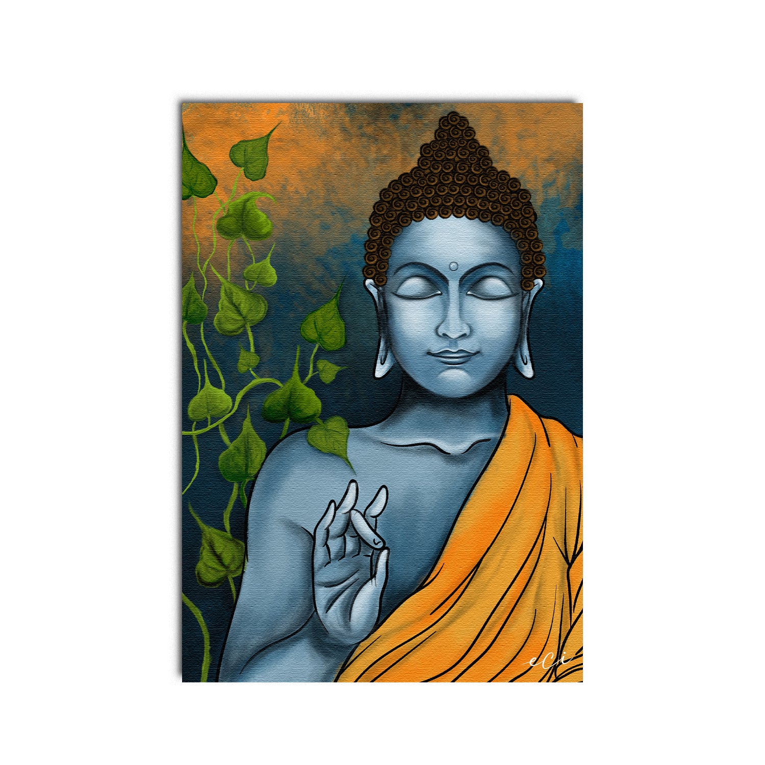 Peaceful Buddha Original Design Canvas Printed Wall Painting 2