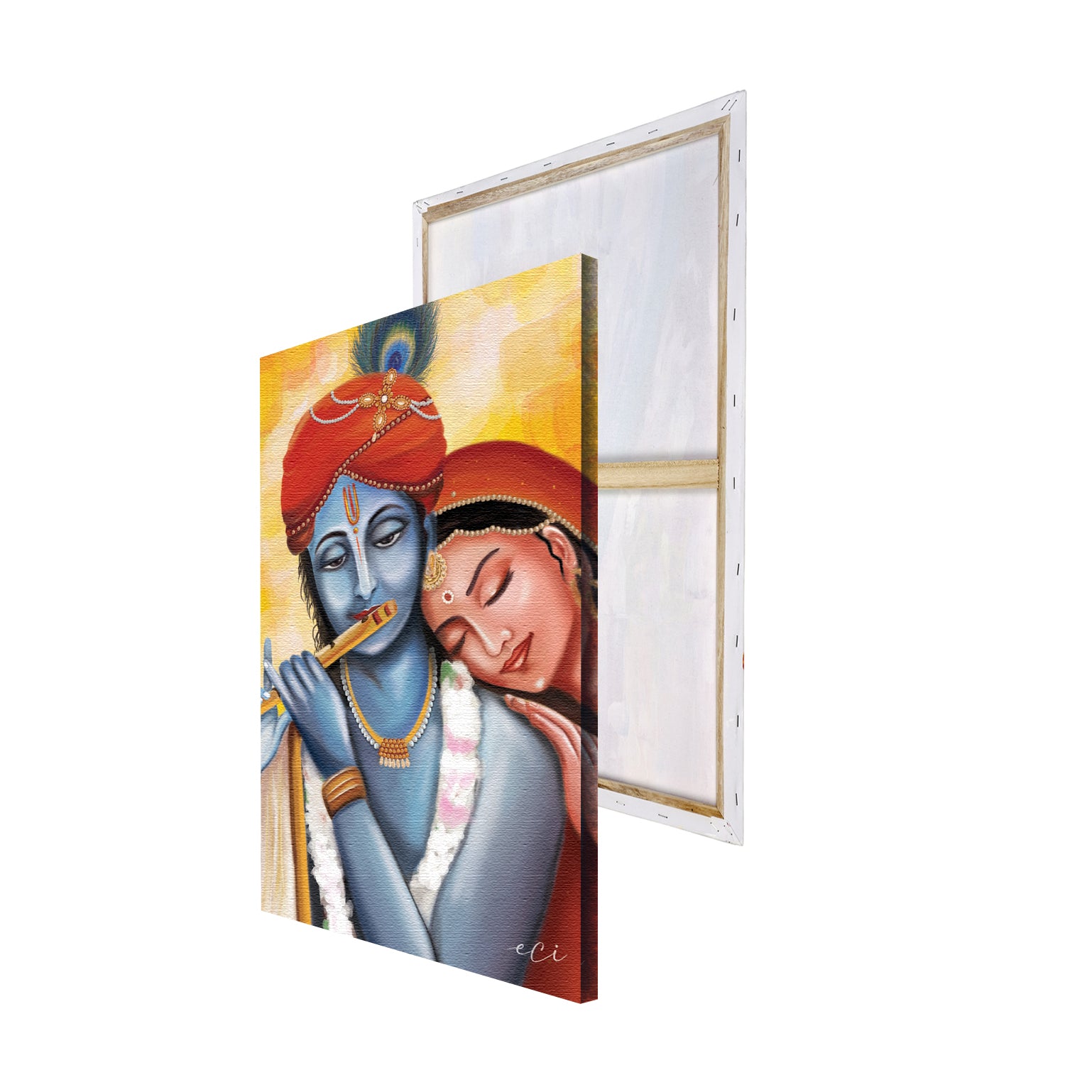 Lord Radha Krishna Original Design Canvas Printed Wall Painting 4