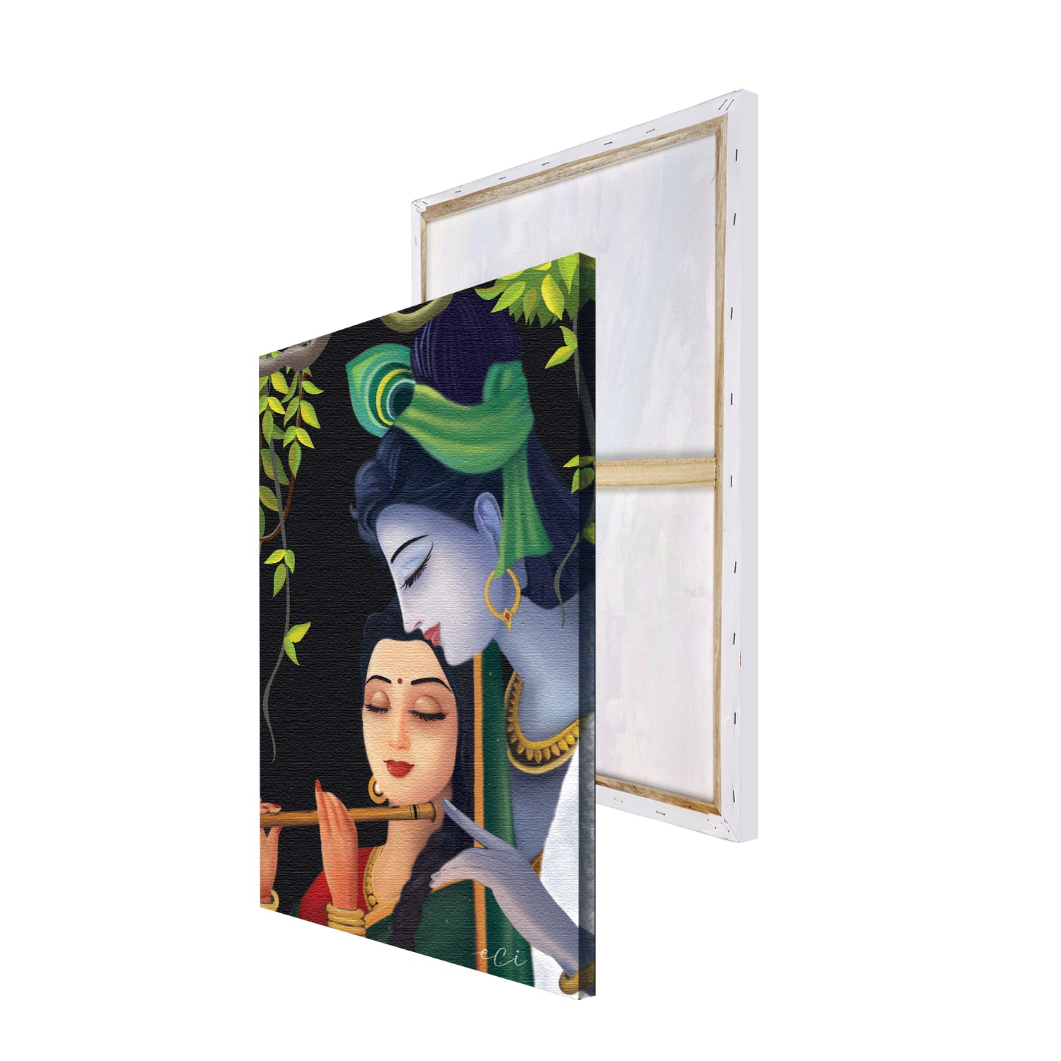 Krishna Radha Original Design Canvas Printed Wall Painting 4