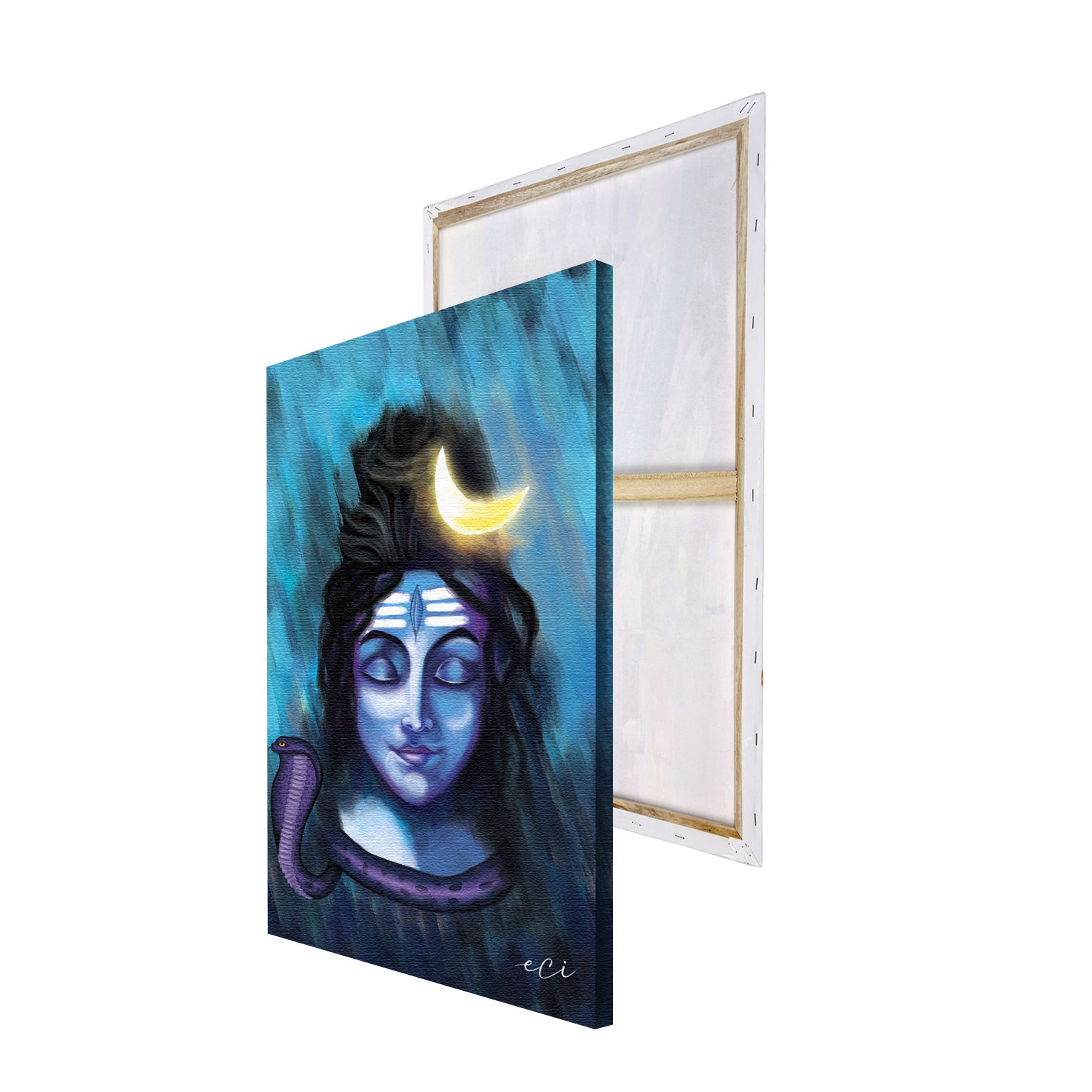 Lord Shiva Wall Painting Digital Printed Religious Canvas Art 4