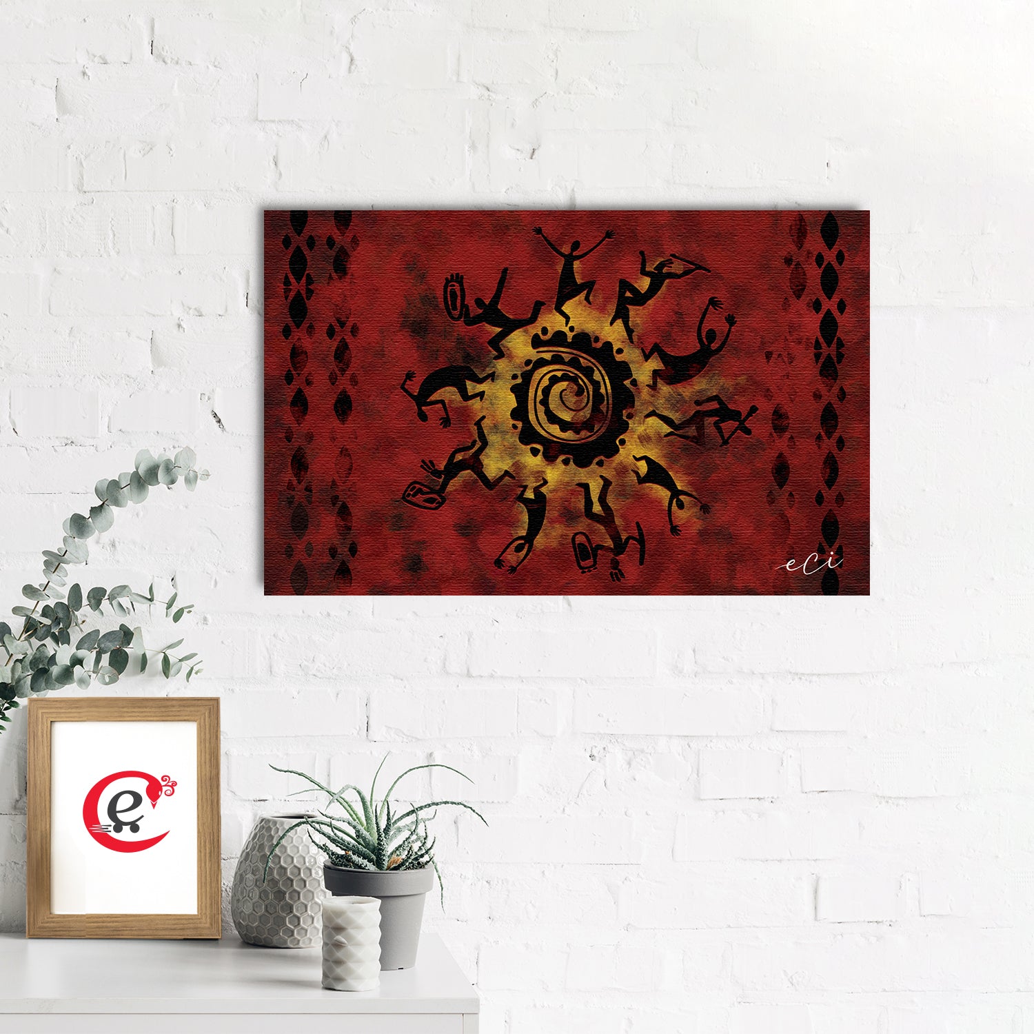 Tribal Mandala Original Design Canvas Printed Wall Painting 1