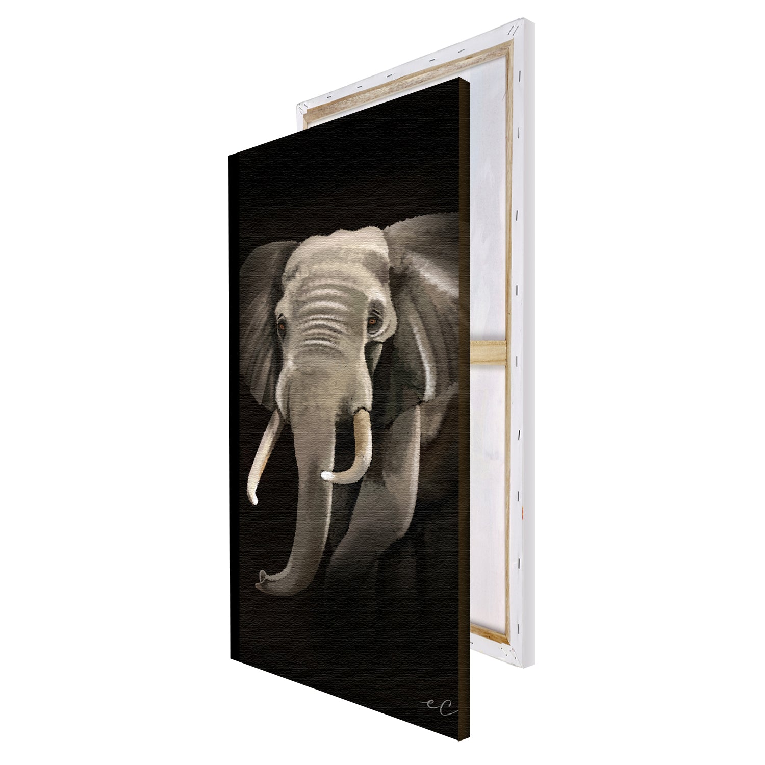 Elephant Canvas Wall Painting Digital Printed Animal Art 4