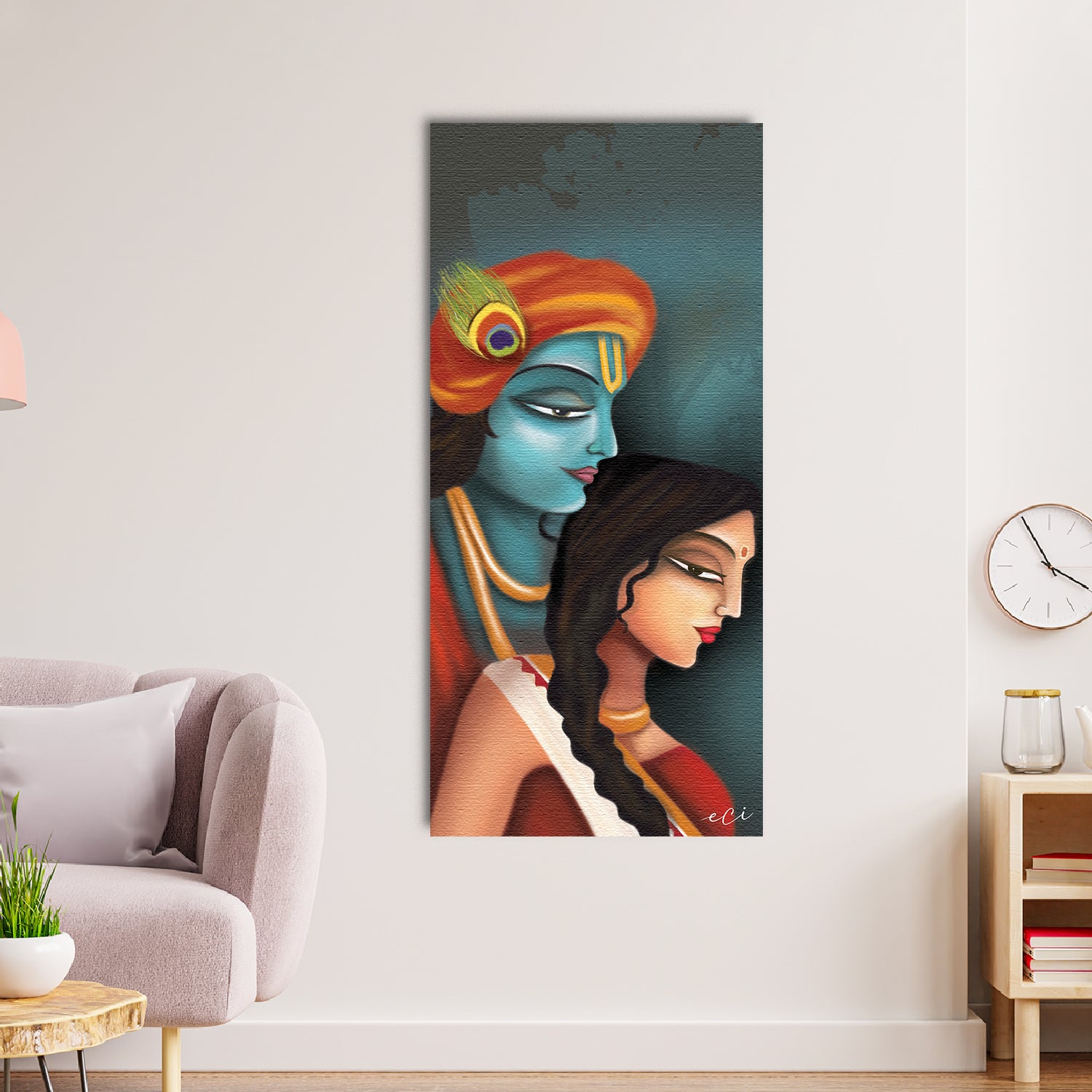 Hare Krishna Original Design Canvas Printed Wall Painting 1