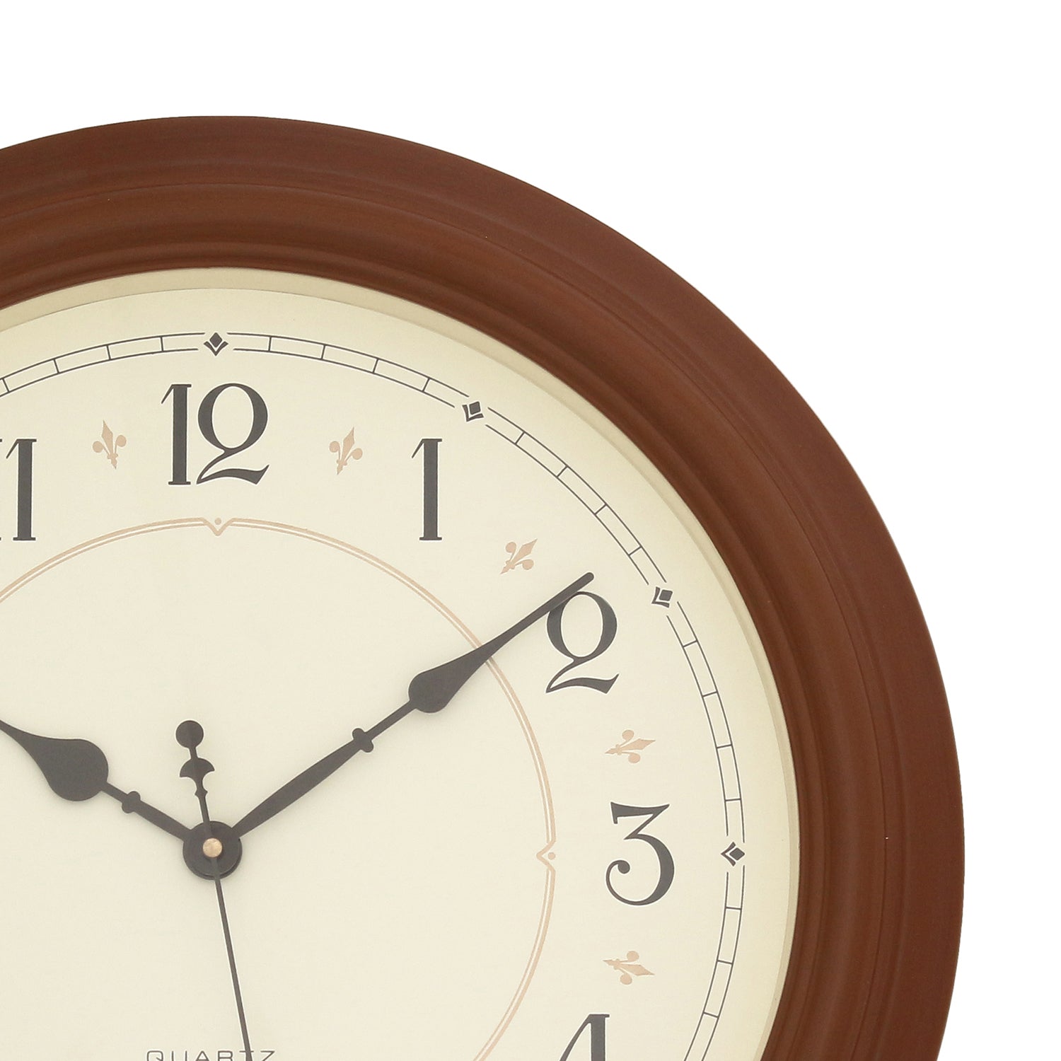 Brown Round Plastic Wall Clock 6