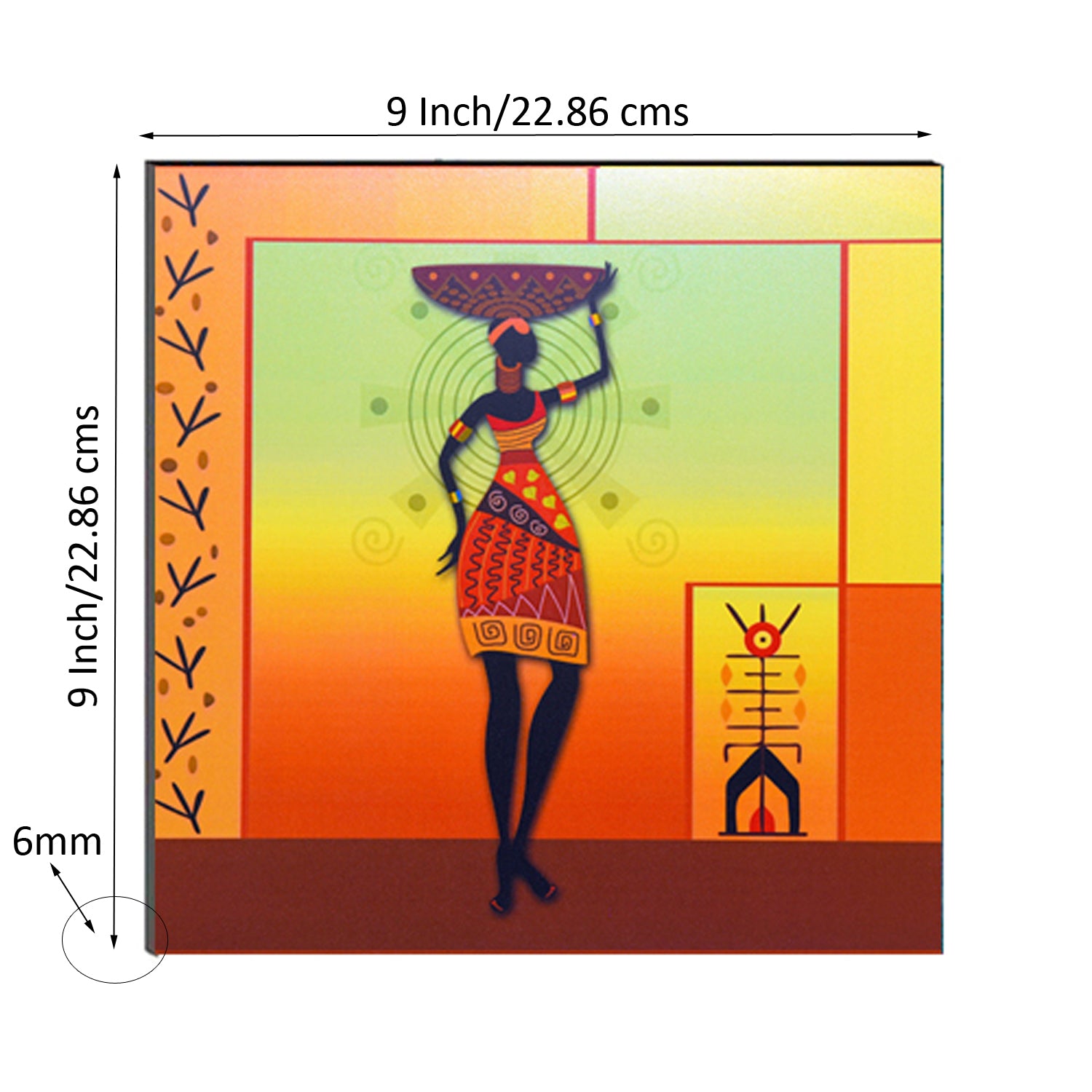 Tribal Woman Painting Digital Printed Wall Art 2