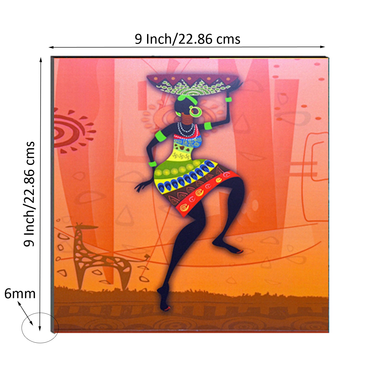 Tribal Woman Painting Digital Printed Wall Art 2