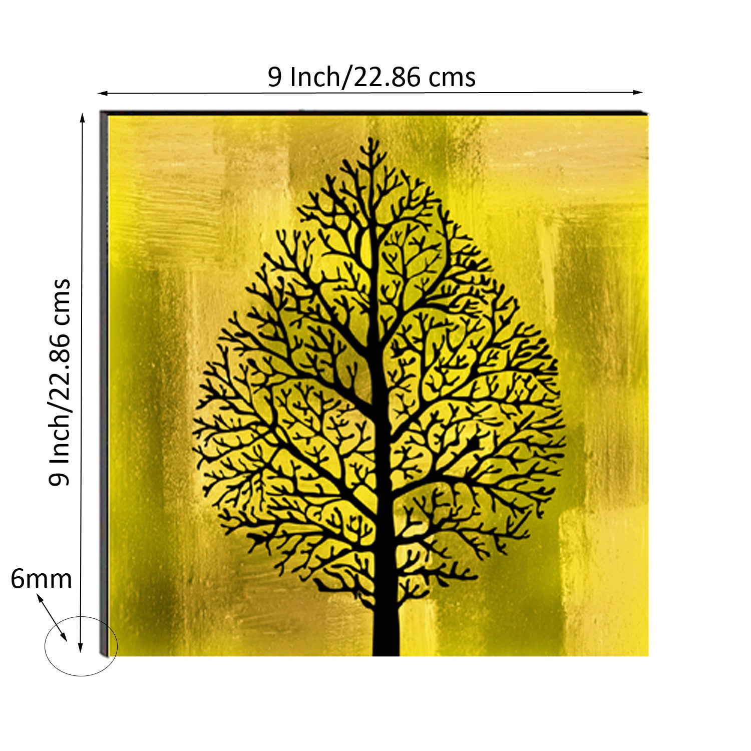 6MM MDF Abstract Tree Satin Matt Texture UV Art Painting 2