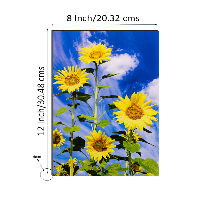 6MM MDF Sunflowers Satin Matt Texture UV Art Painting 2
