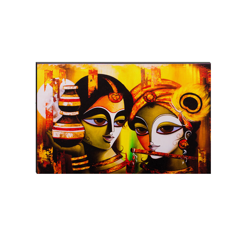 6MM MDF Radha Krishna Satin Matt Texture UV Art Painting