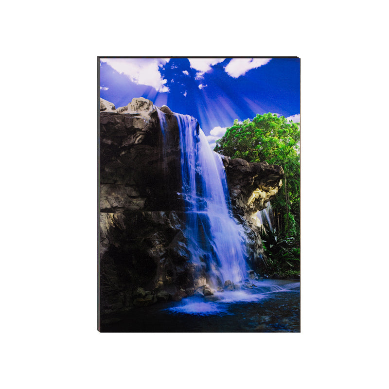 6MM MDF Waterfall Scenic View Satin Matt Texture UV Art Painting