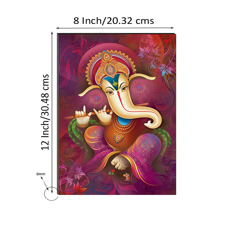 6MM MDF Lord Ganesha Satin Matt Texture UV Art Painting 2