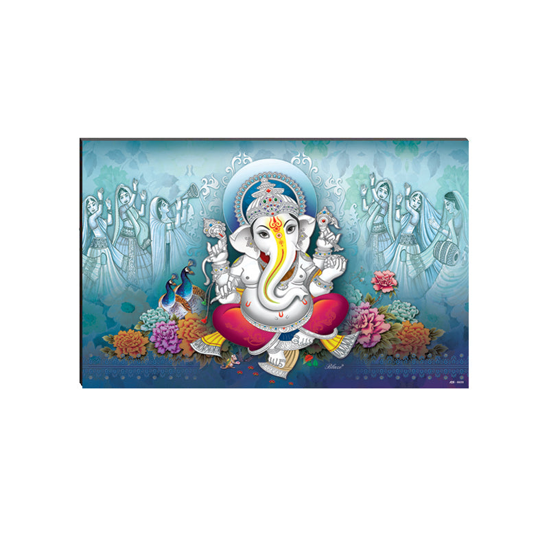 6MM MDF Lord Ganesha Satin Matt Texture UV Art Painting