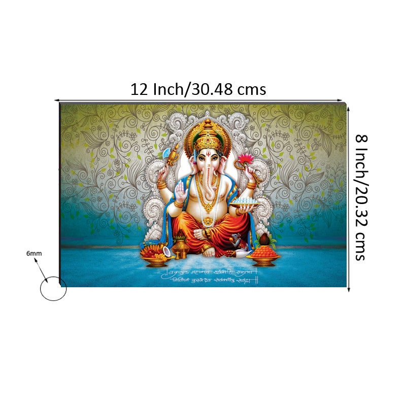 6MM MDF Lord Ganesha Satin Matt Texture UV Art Painting 2