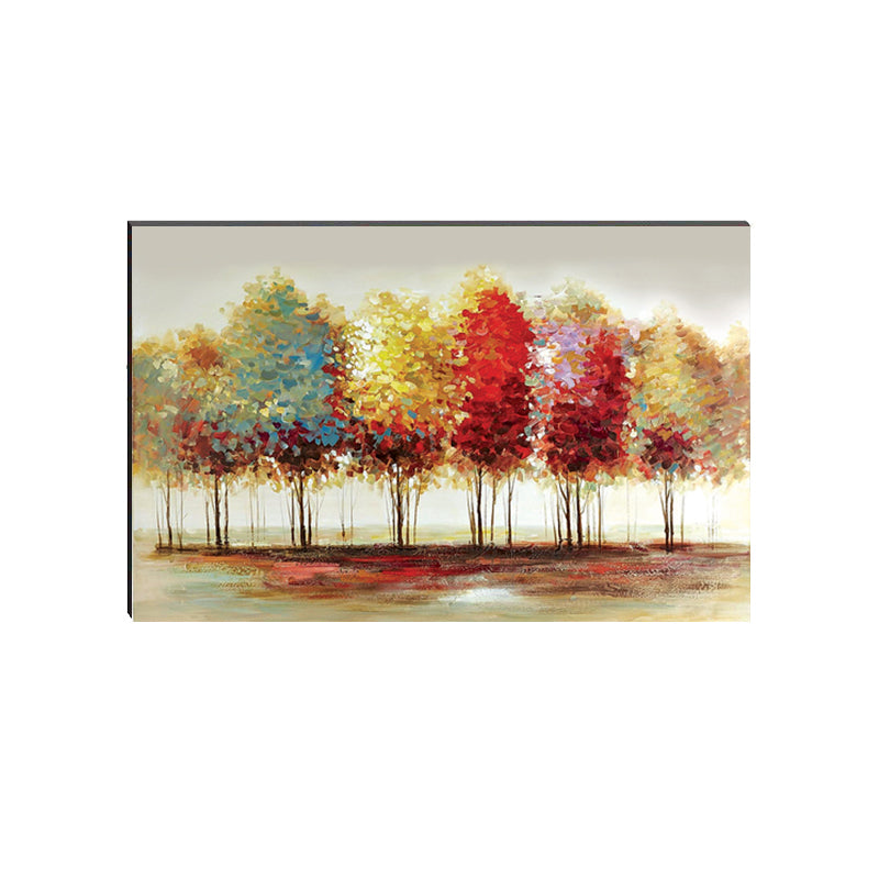 6MM MDF Colorful Trees Satin Matt Texture UV Art Painting