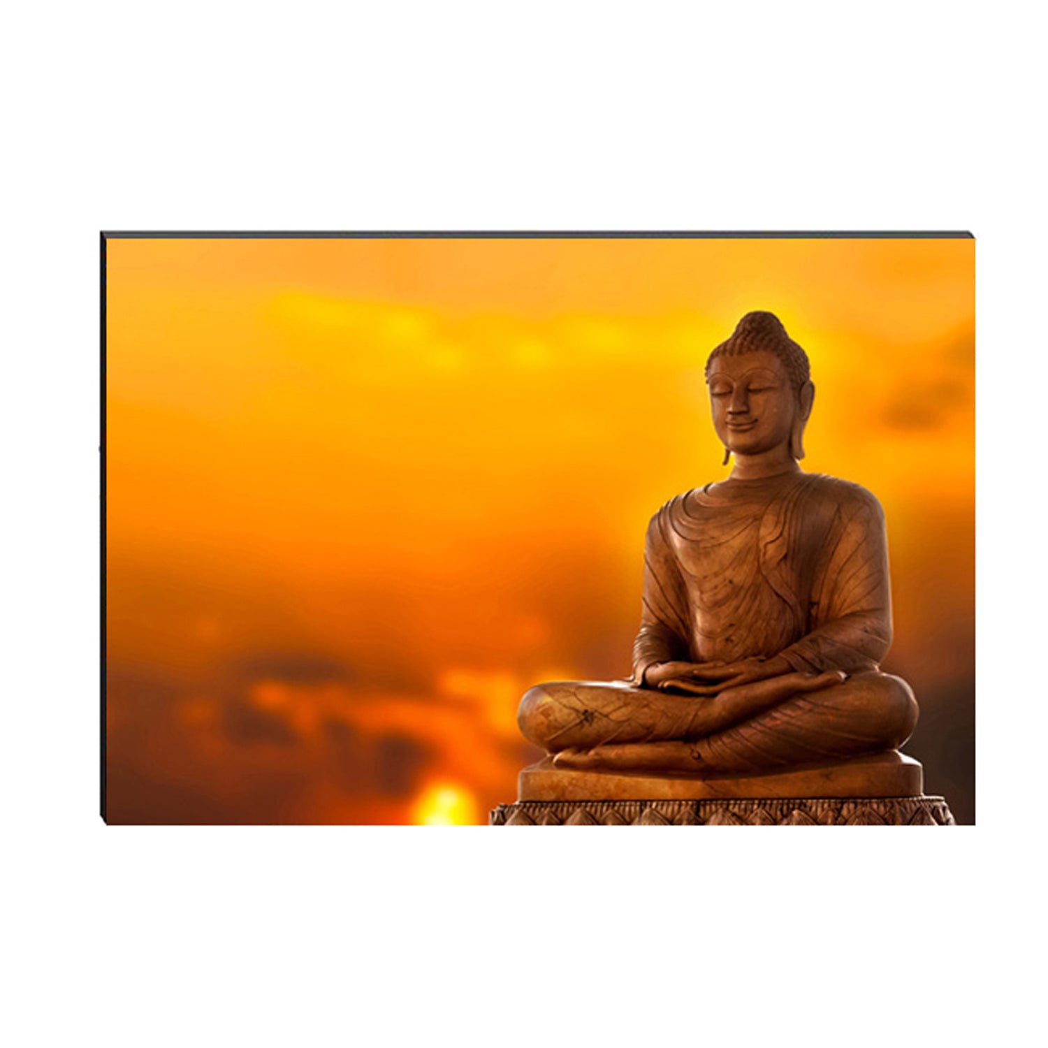 6MM MDF Meditating Lord Buddha Satin Matt Texture UV Art Painting