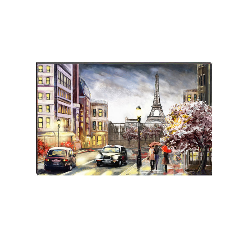 6MM MDF Eiffel Tower with City View Satin Matt Texture UV Art Painting