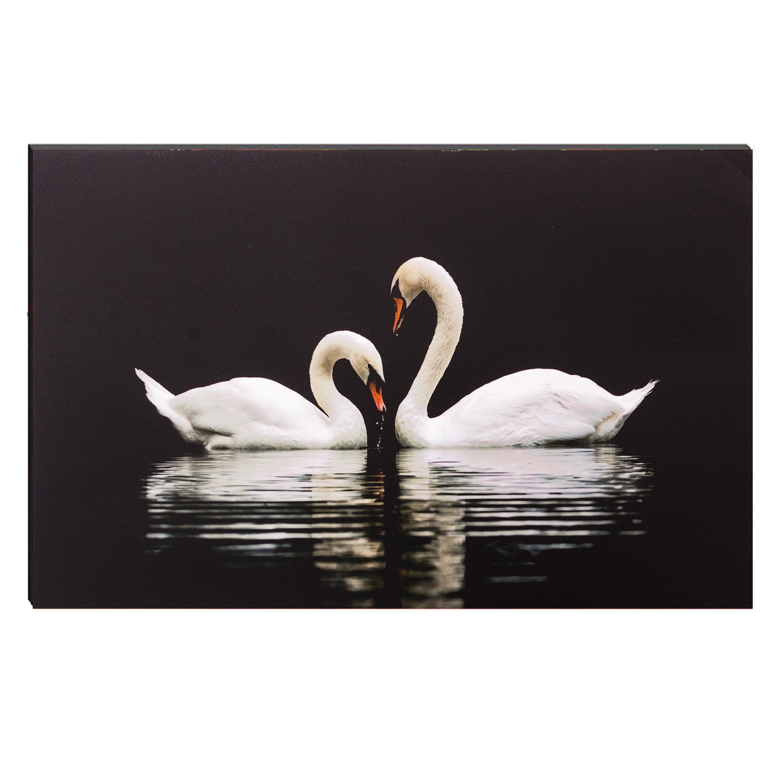 6MM MDF Swan Couple Satin Matt Texture UV Art Painting
