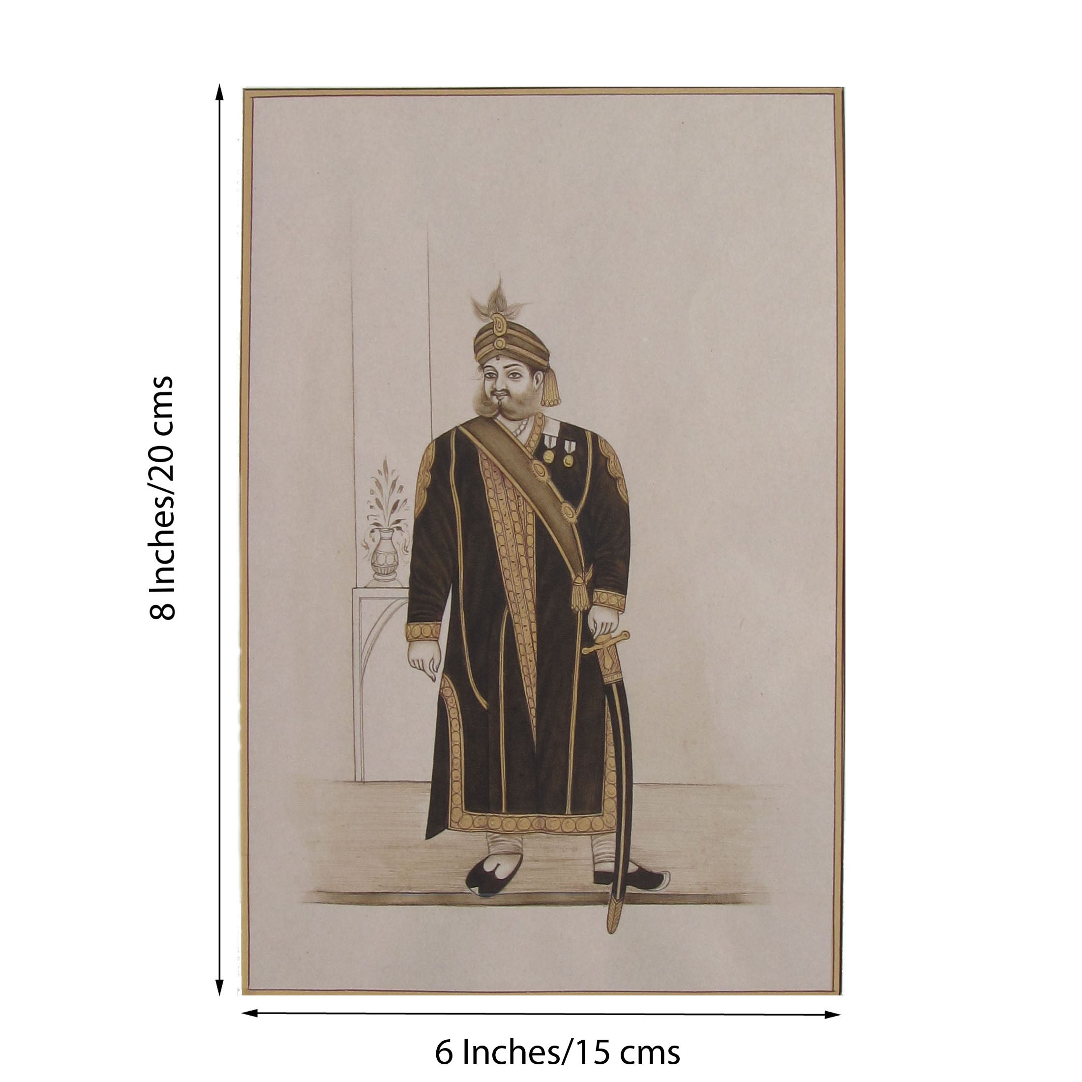 Prince of Royal Kingdom Original Art Paper Painting 1