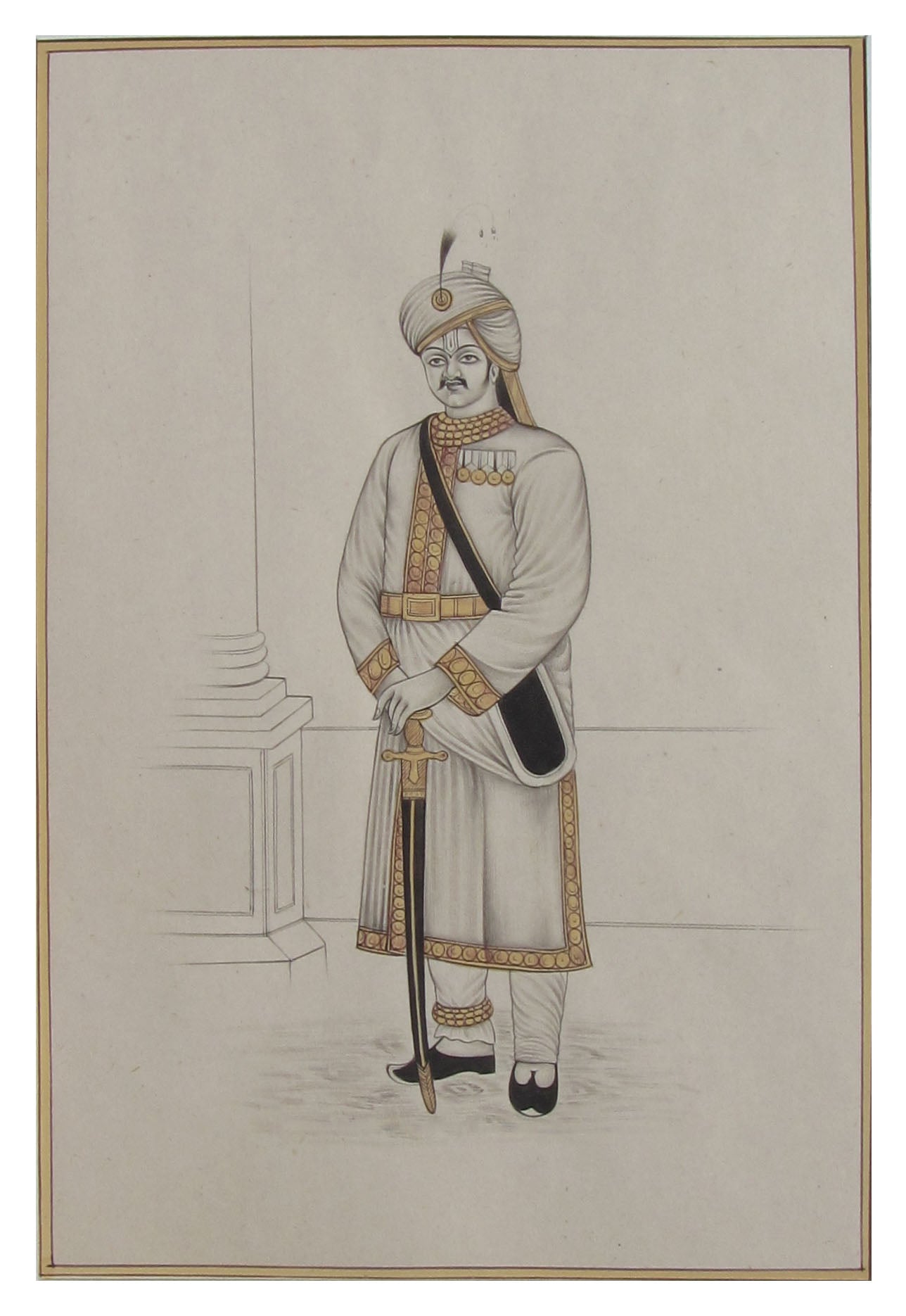 King of Royal Emperor Original Art Paper Painting
