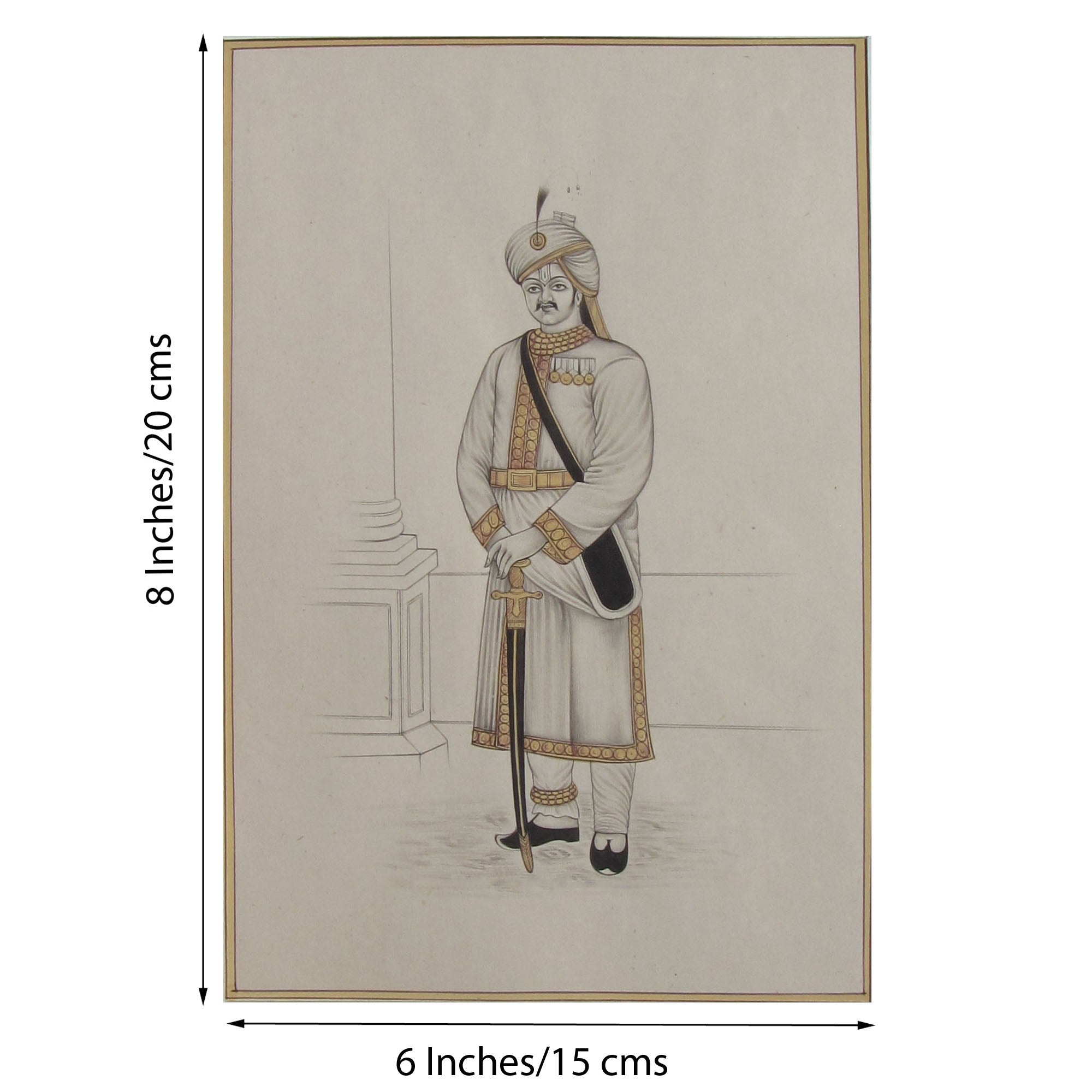 King of Royal Emperor Original Art Paper Painting 1