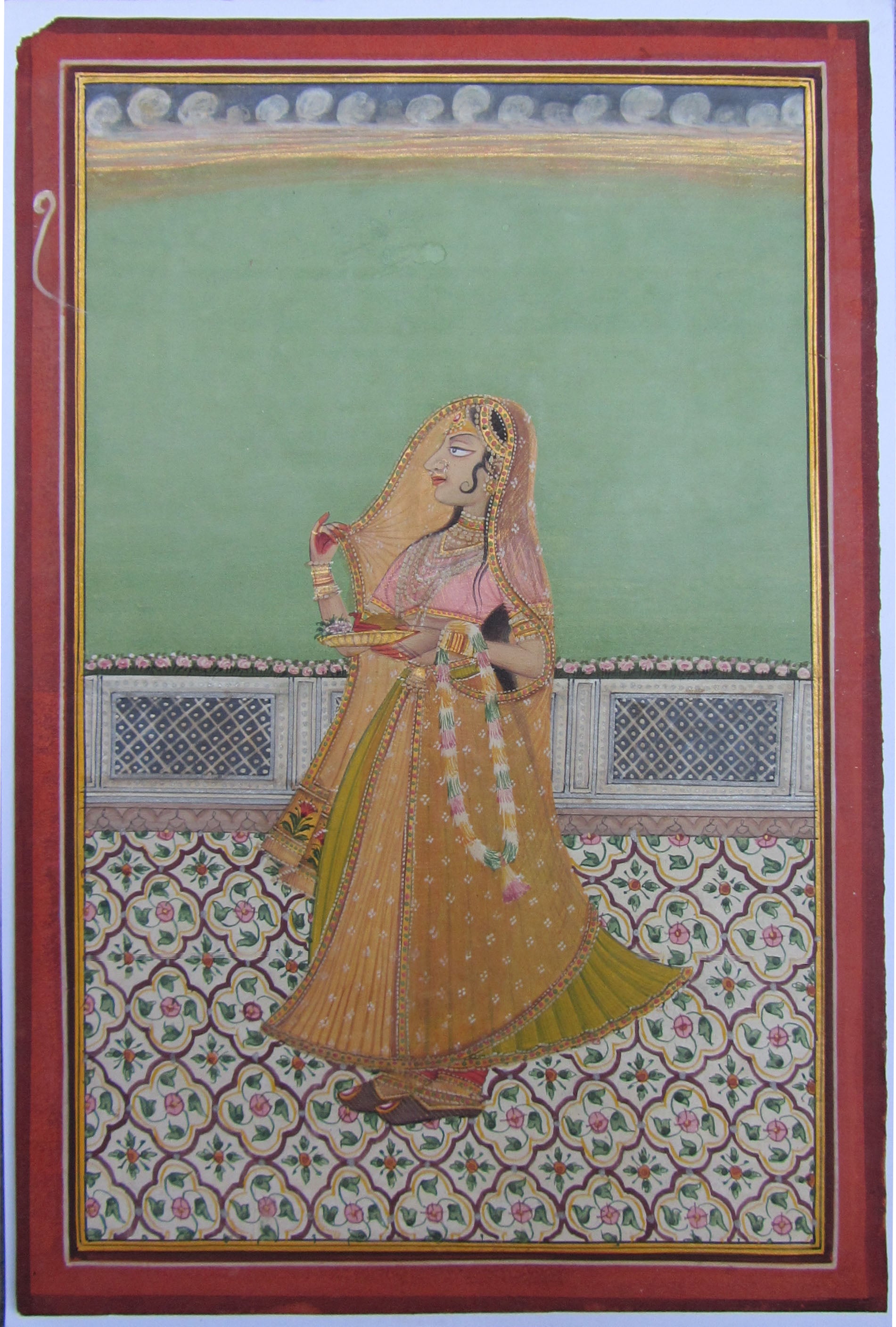 Ragini Original Art Paper Painting