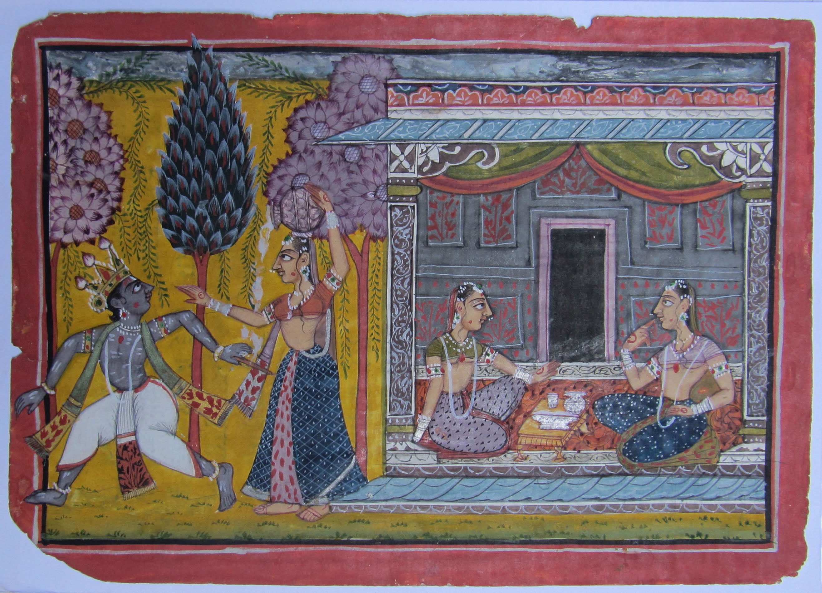 Mughal Moments Original Art Paper Painting