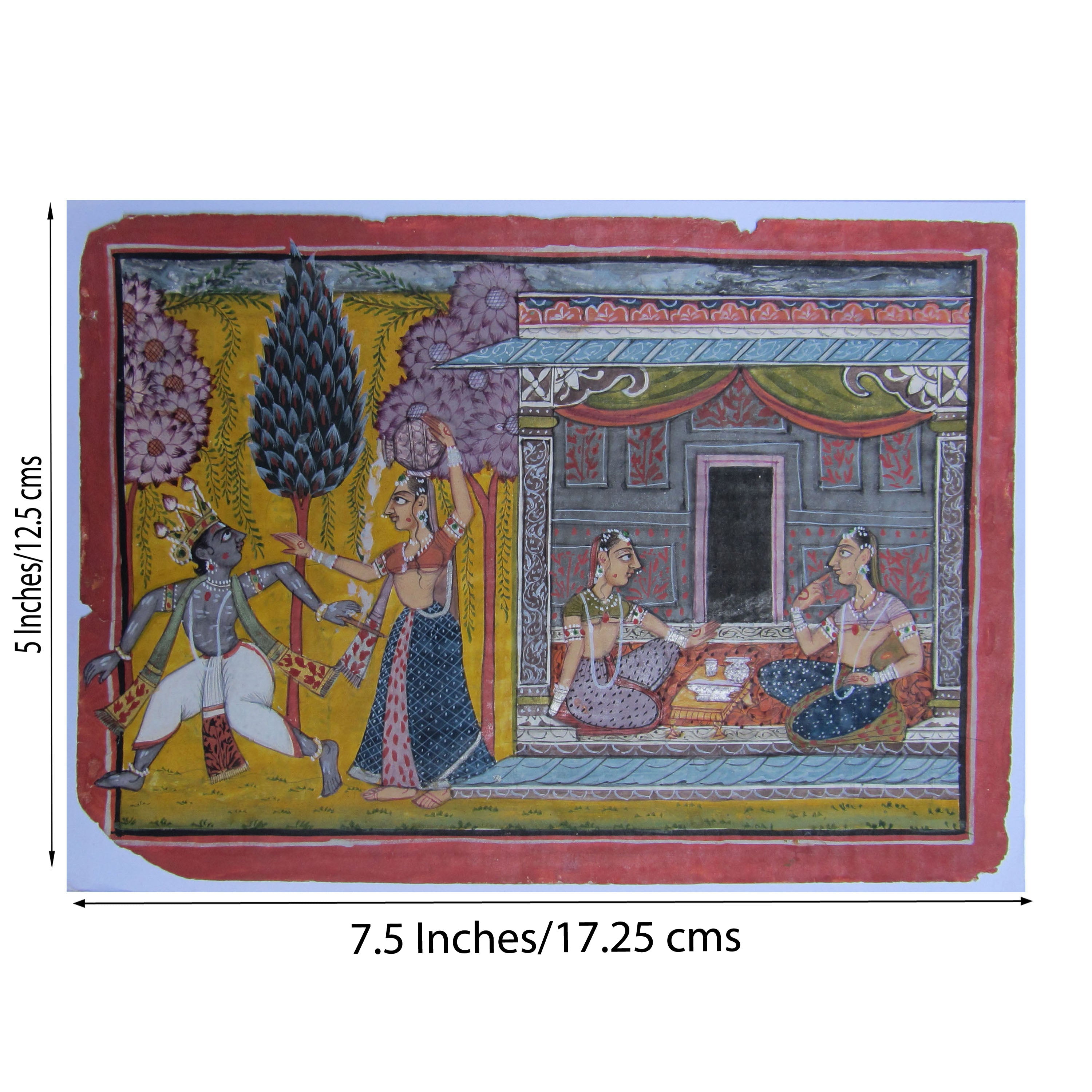 Mughal Moments Original Art Paper Painting 1
