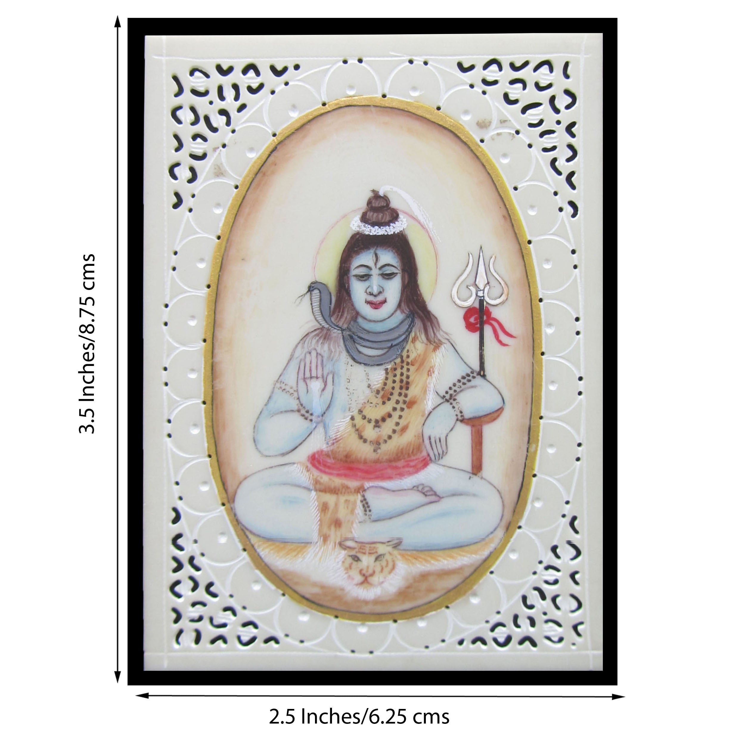 Lord Shiva Original Art Synthetic Plastic Sheet Painting 1
