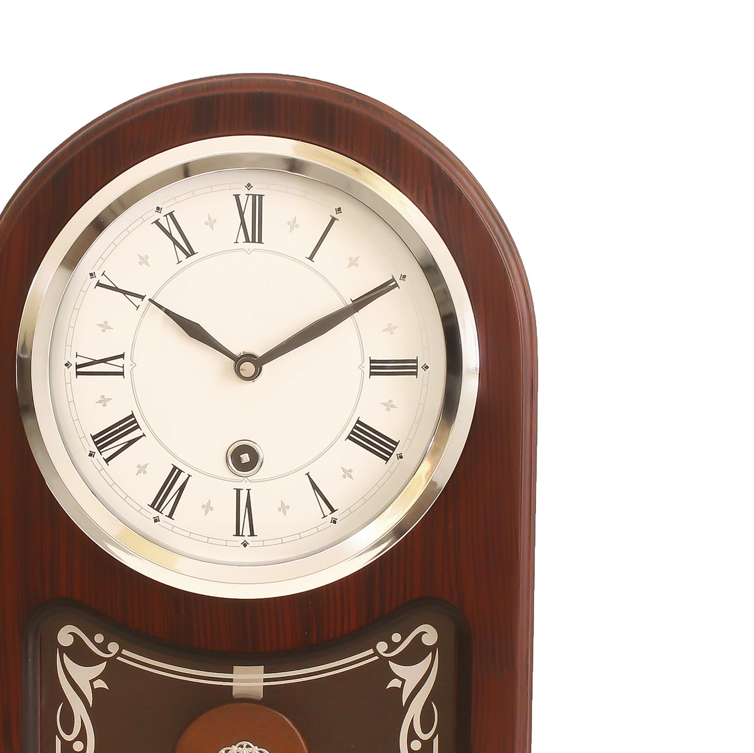 Brown Wooden Roman Numeral Premium Table Clock (13*9 Inches) 3