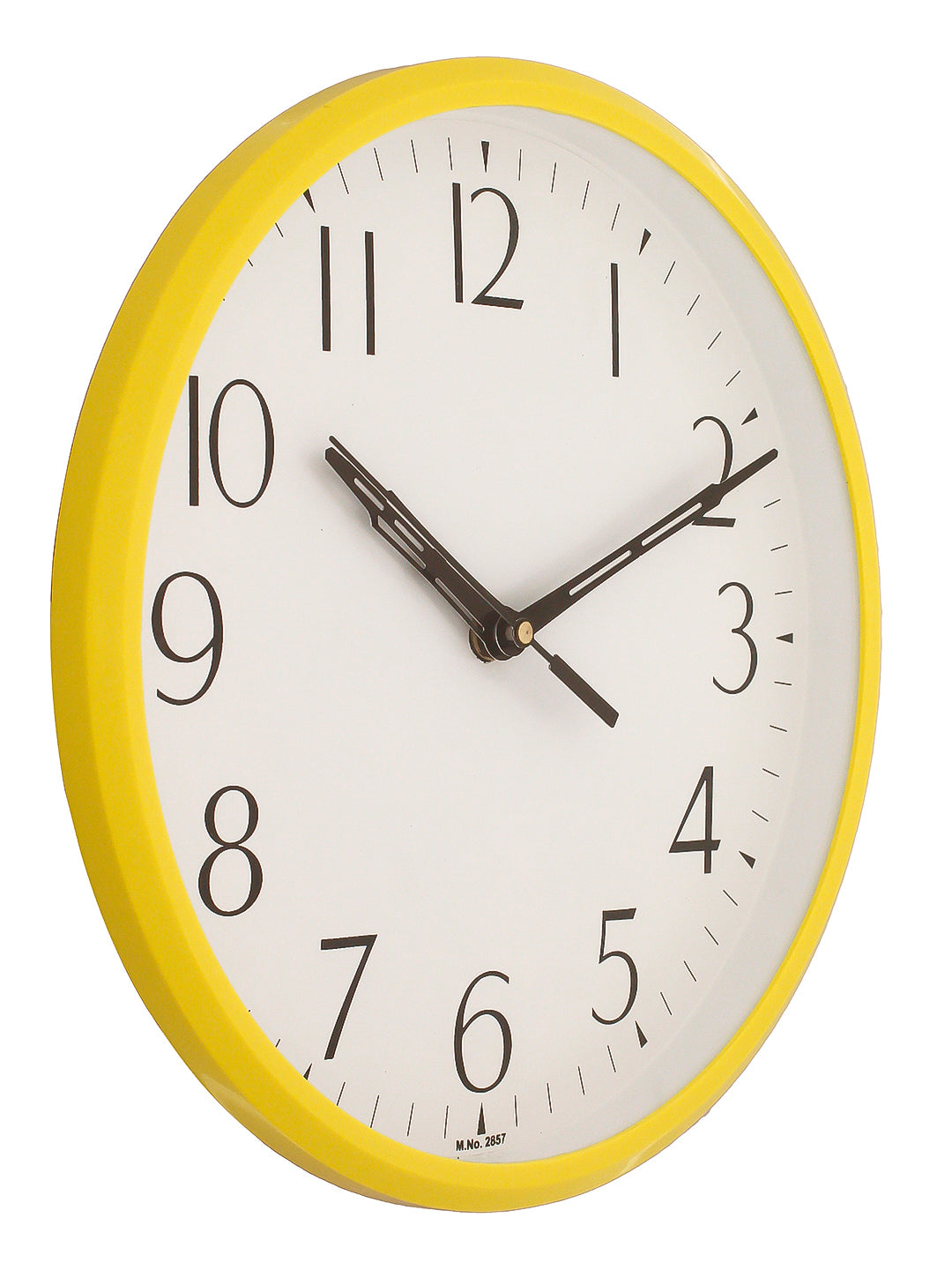 Round Yellow Plastic Wall Clock (25Cm x 25Cm) 4