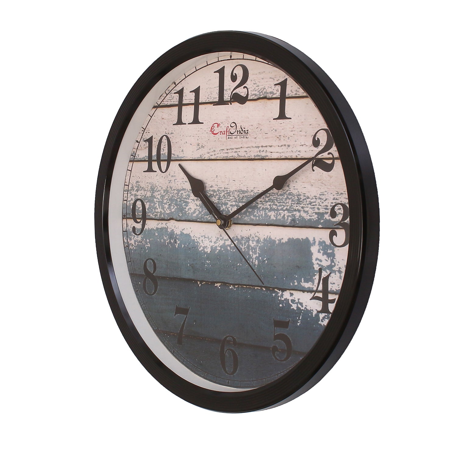 Designer Round Analog Black Wall Clock 4