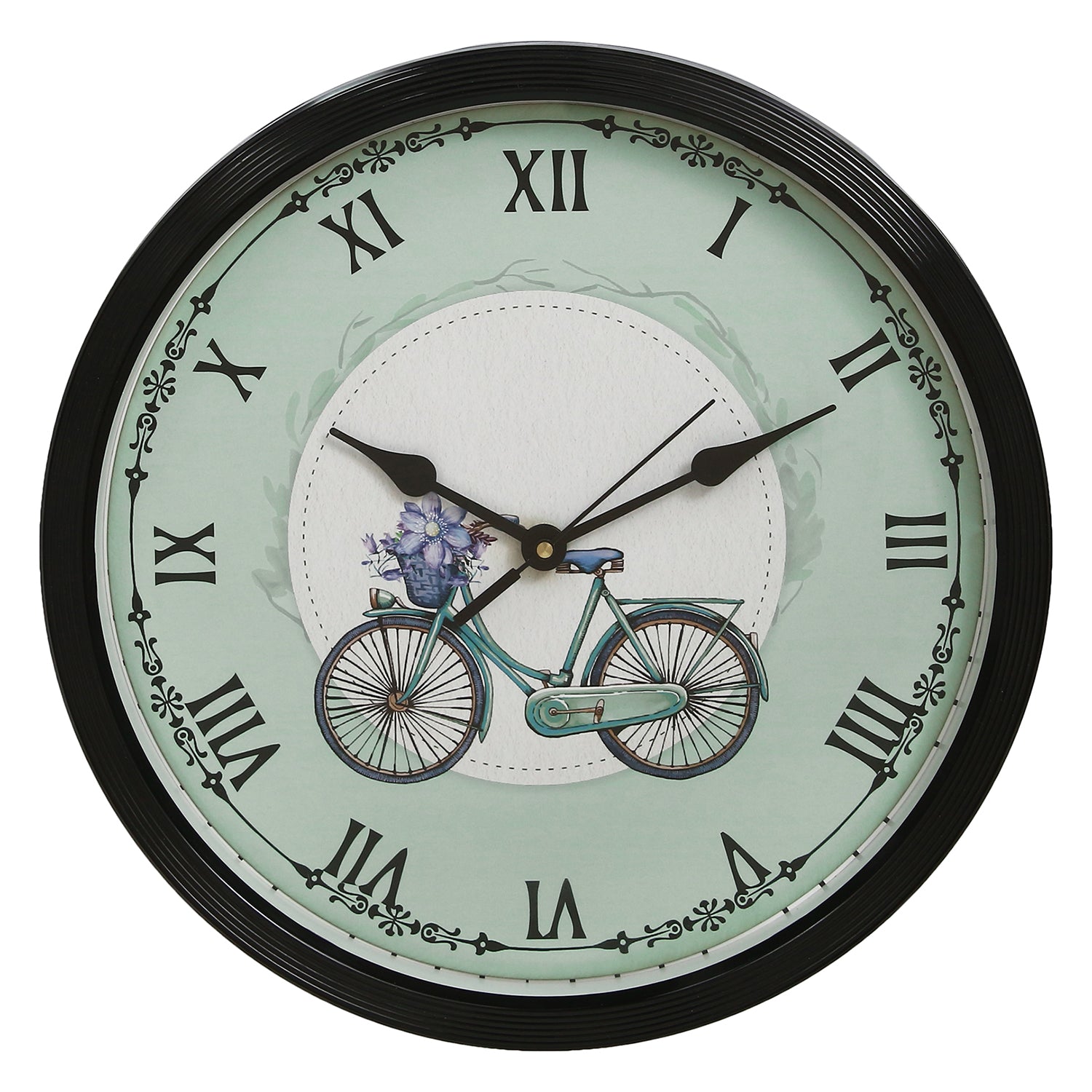 Bicycle Theme Round Shape Analog Designer Wall Clock